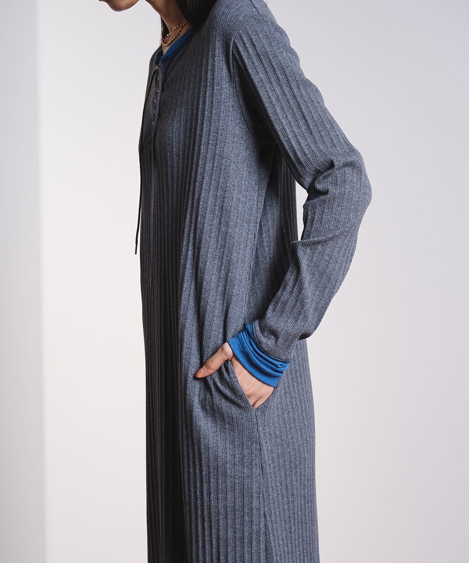 LACEUP CUT DRESS