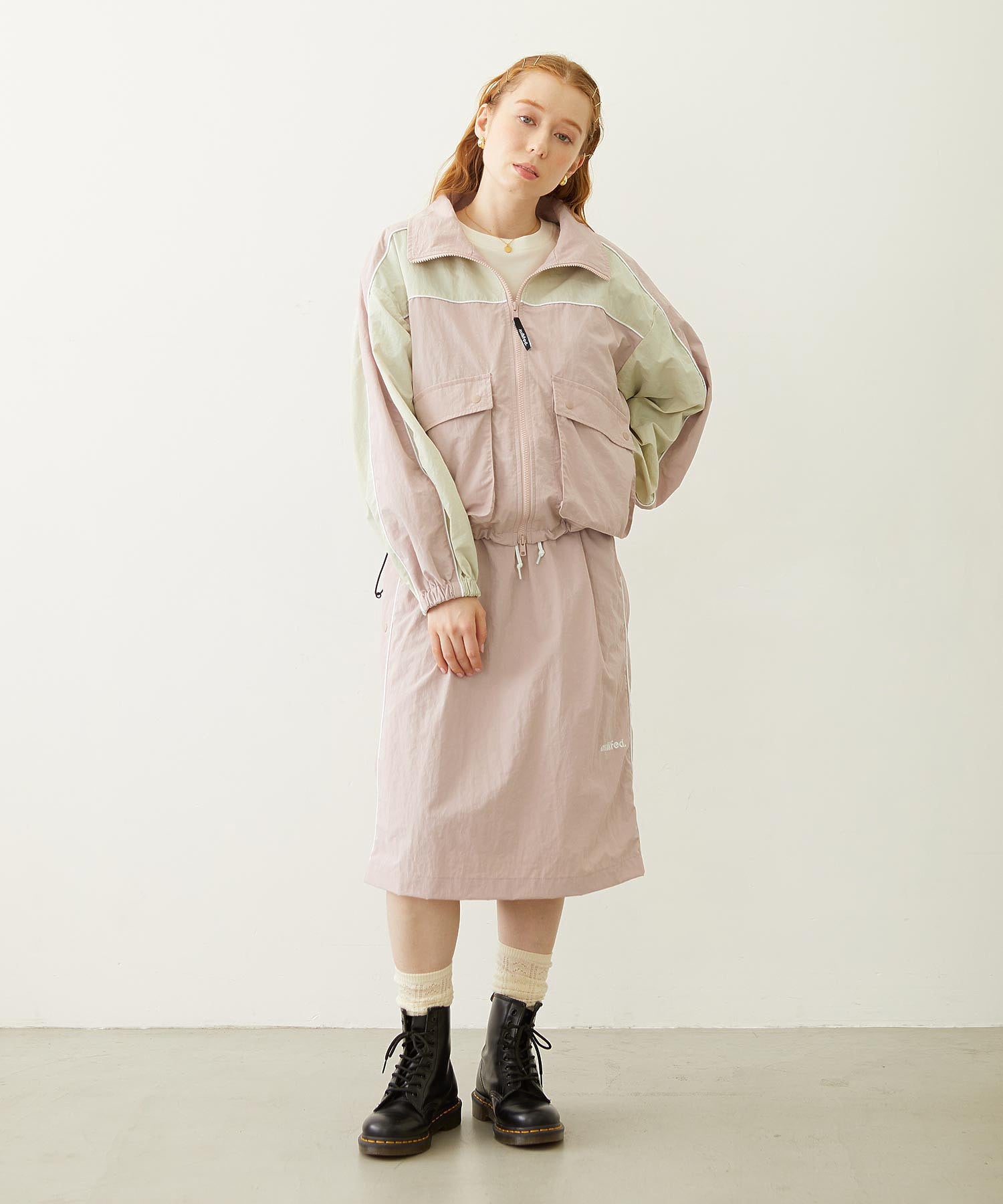 CUTOUT LOGO TRACK JACKET