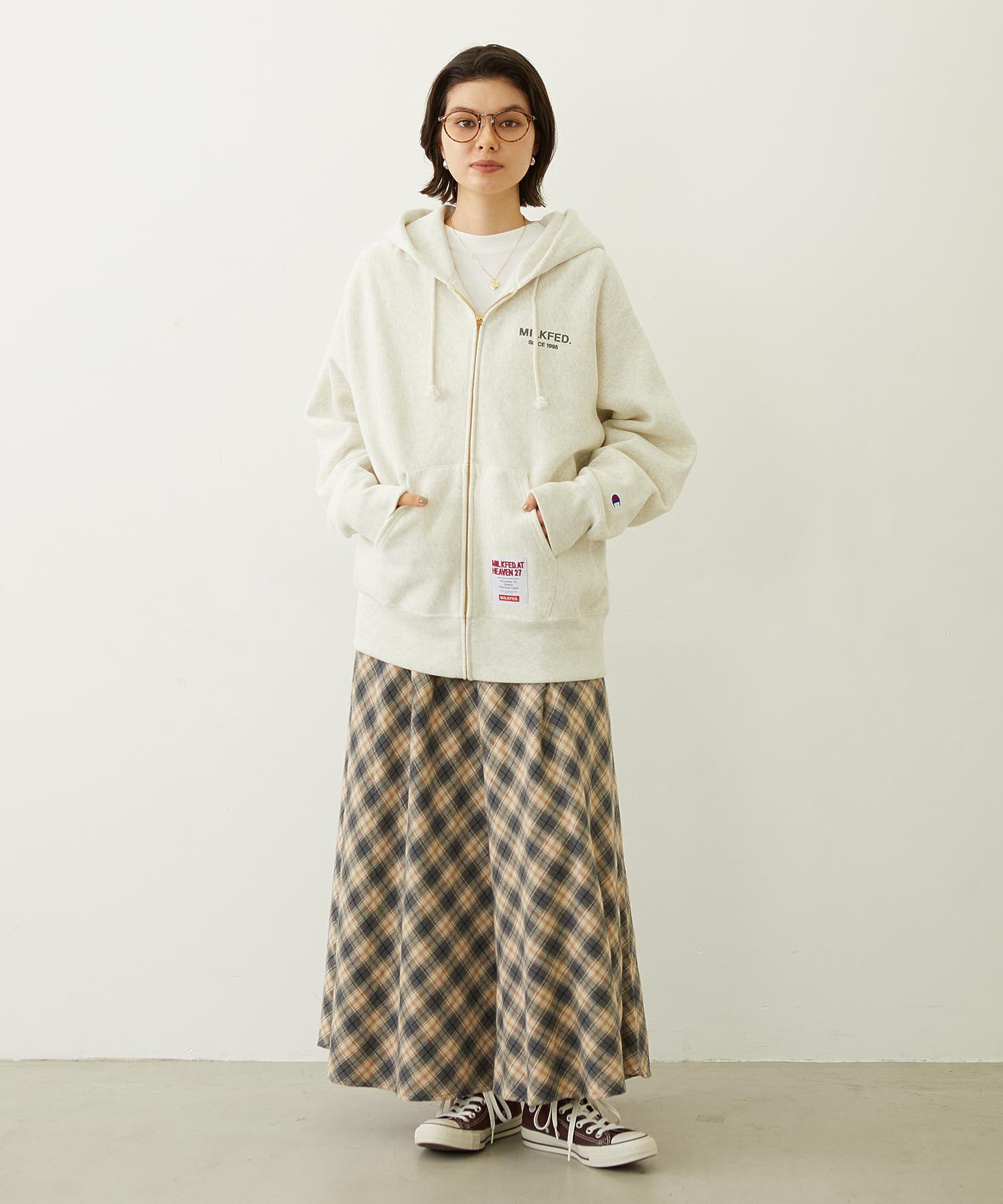 MILKFED. × CHAMPION SWEAT ZIP HOODIE