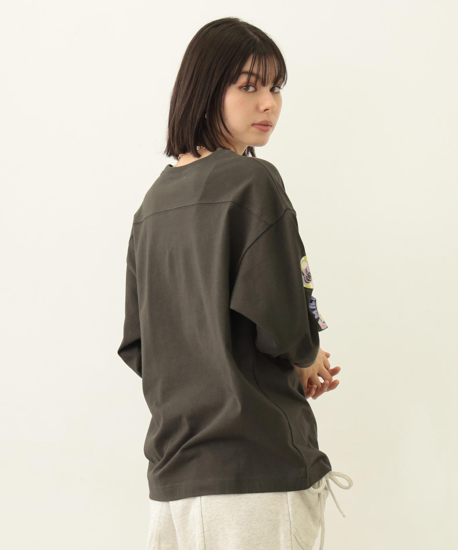 70S LOGO THREE QUARTER SLEEVE TOP