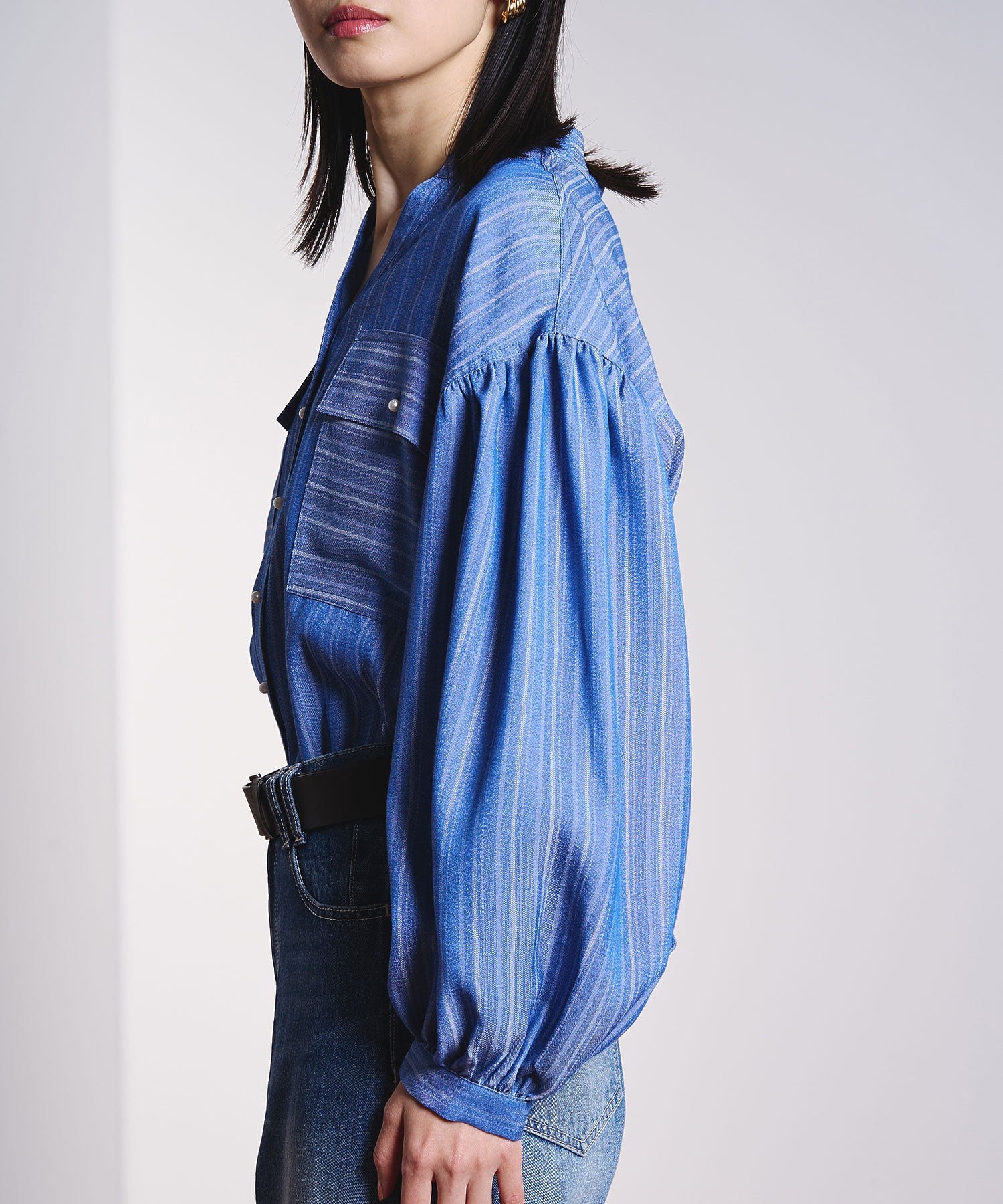 GENE HEAVENS/COTTON PEARL BUTTON SHIRT