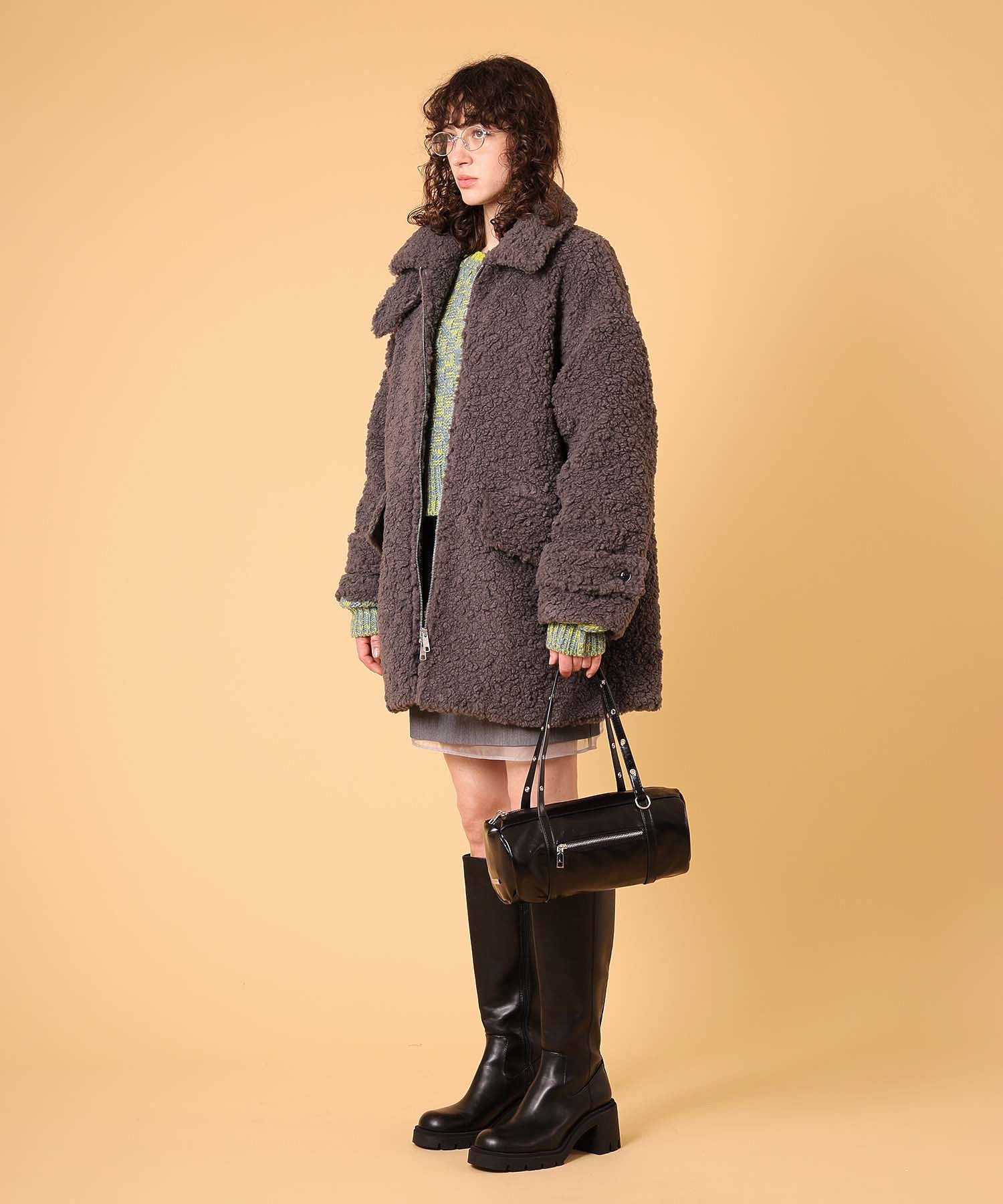 ボアハーフコート