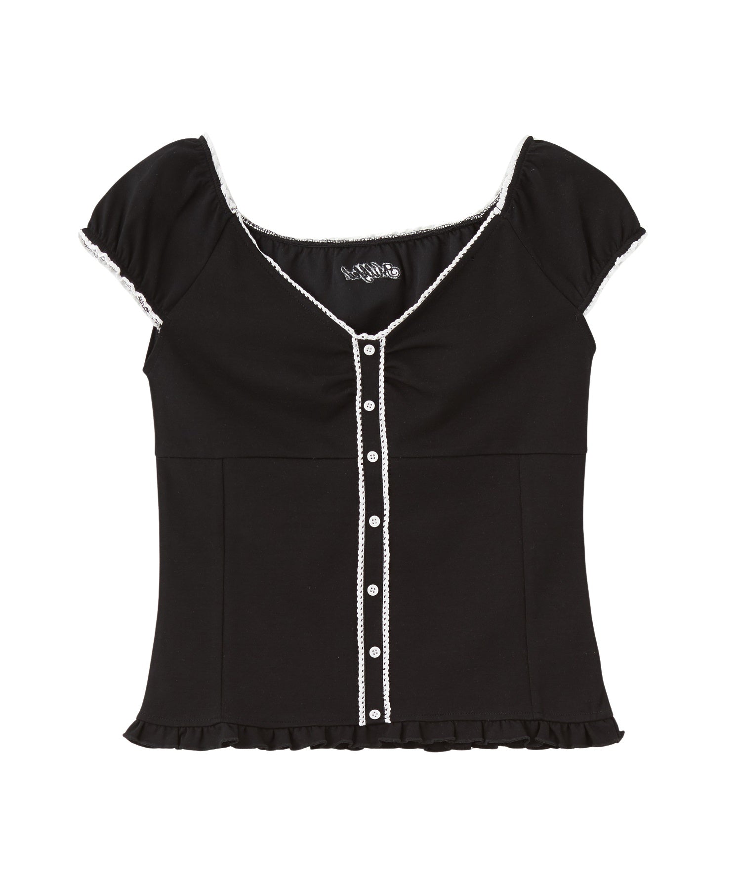 FRILL CAP SLEEVE TOP