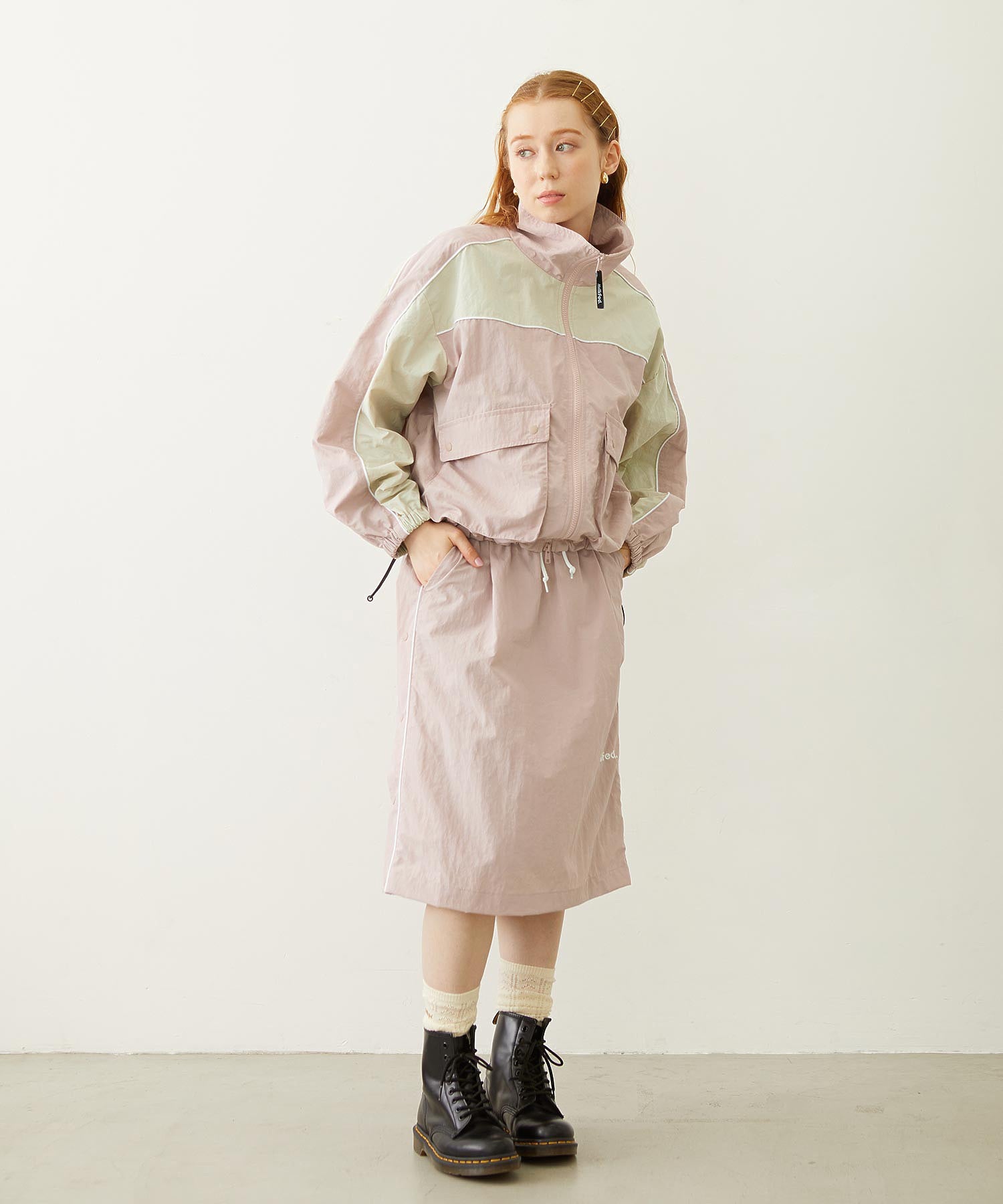 CUTOUT LOGO TRACK JACKET