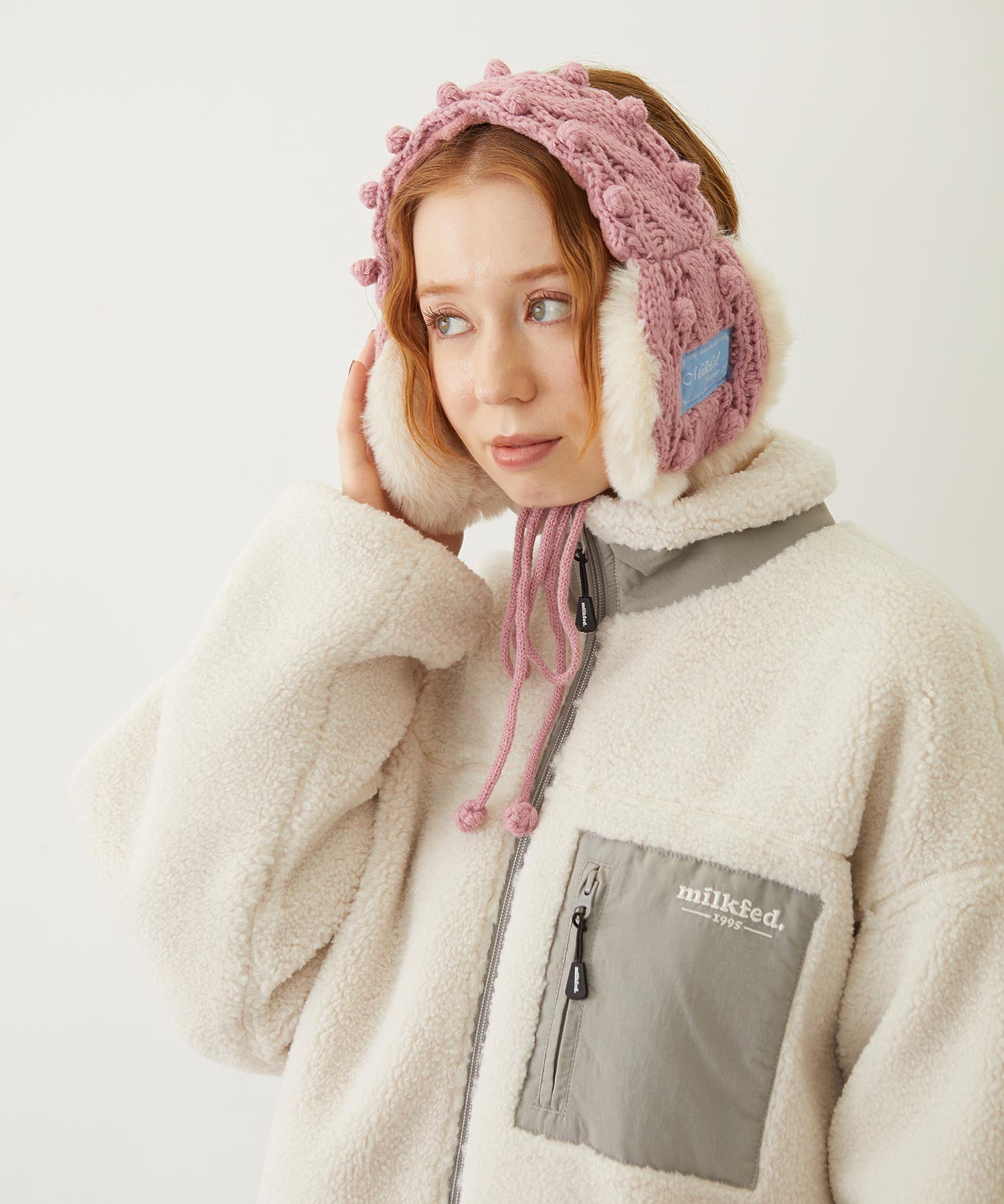 CABLE KNIT EARMUFFS