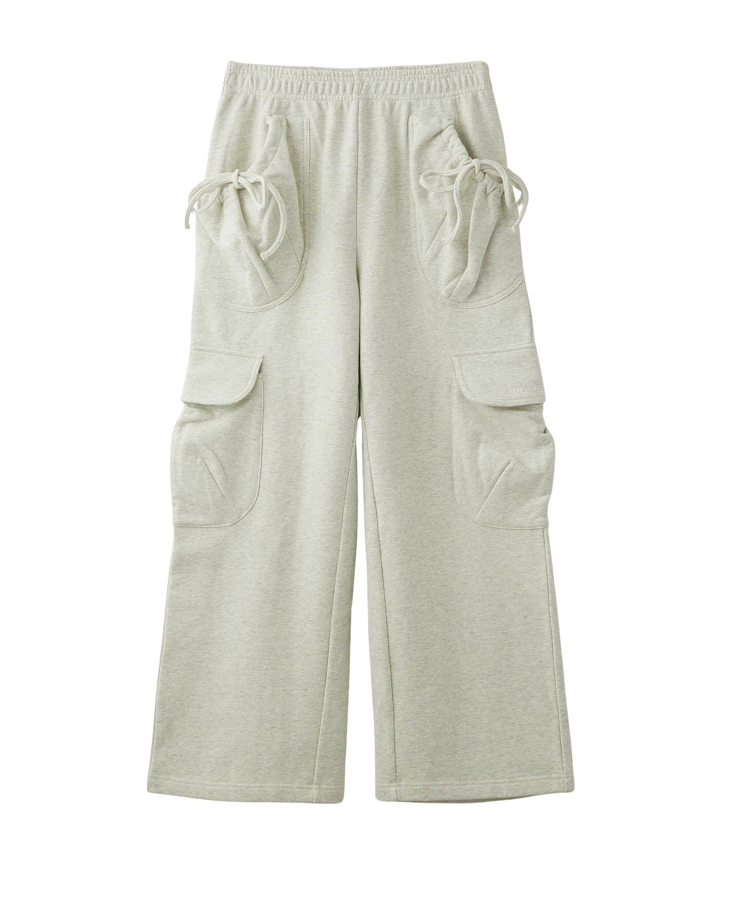 GATHERED POCKET SWEAT CARGO PANTS