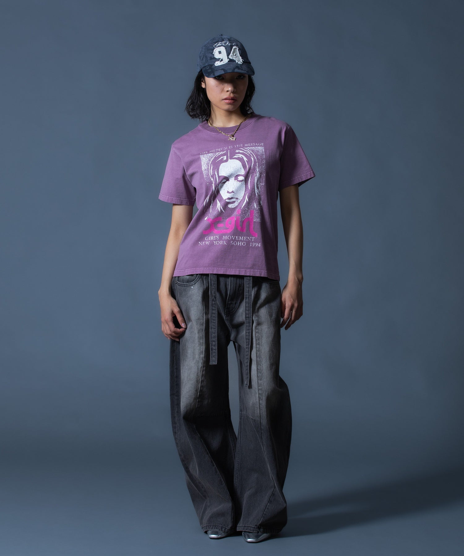 FADED NUMBER LOGO 6PANEL CAP