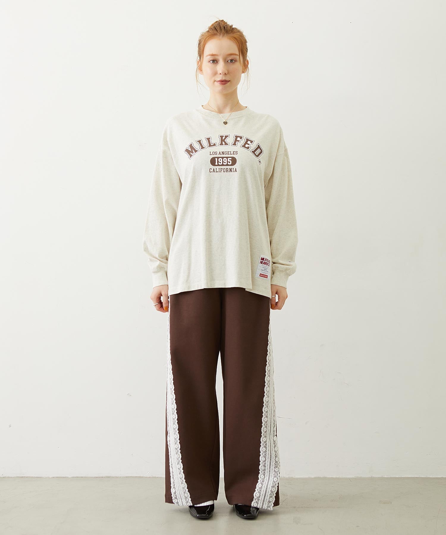MILKFED.×CHAMPION LS TEE