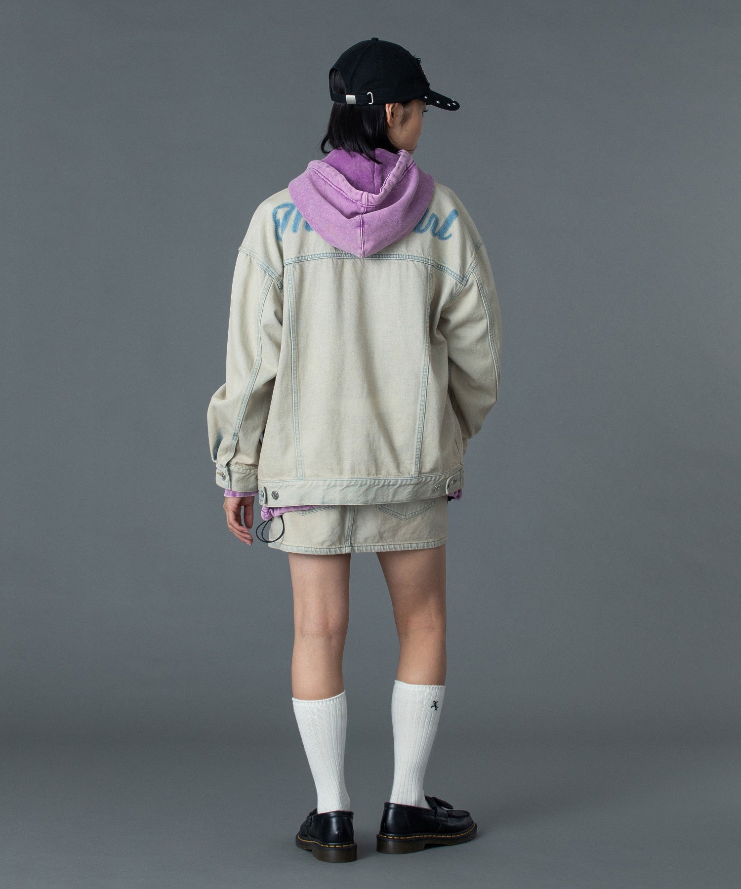 CURSIVE LOGO DENIM JACKET