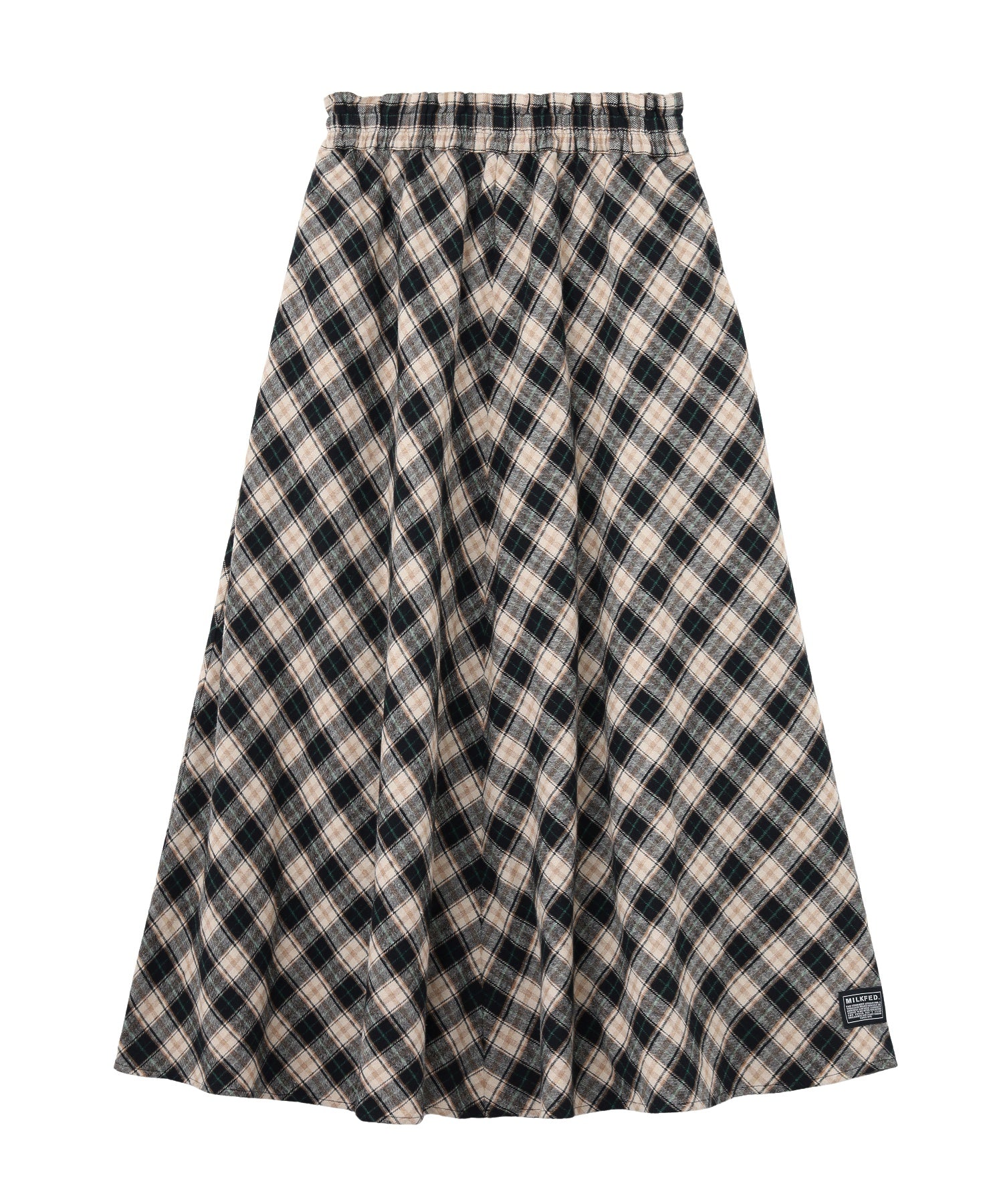 FLARE PLAID SKIRT