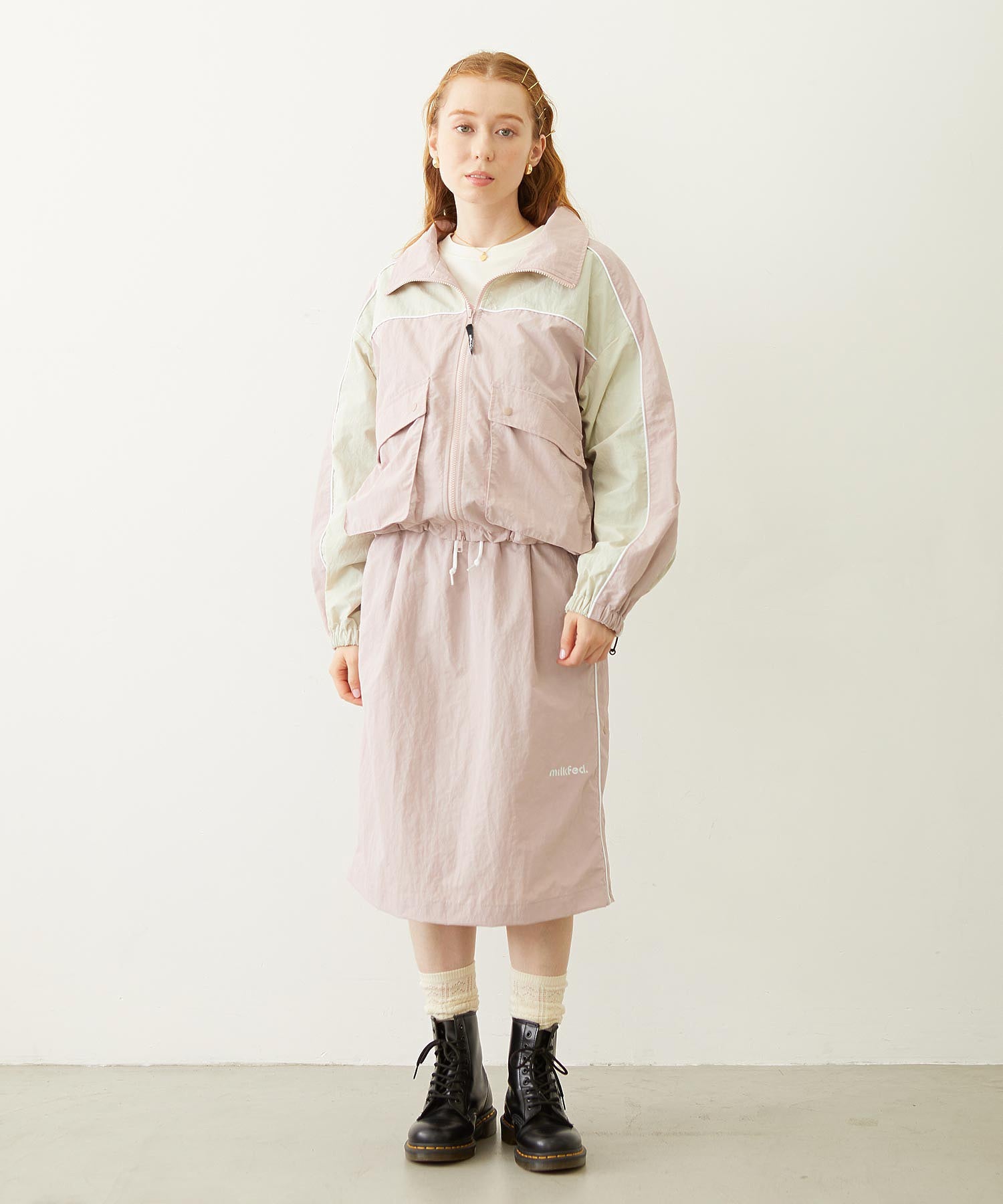 CUTOUT LOGO TRACK JACKET