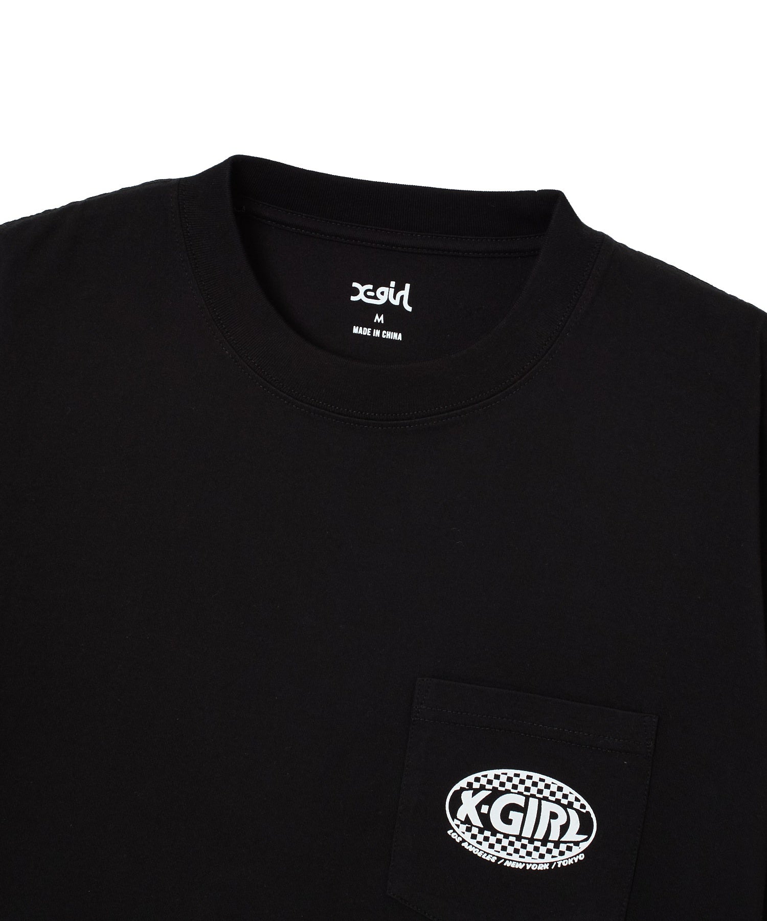 CHECKER OVAL LOGO POCKET S/S TEE