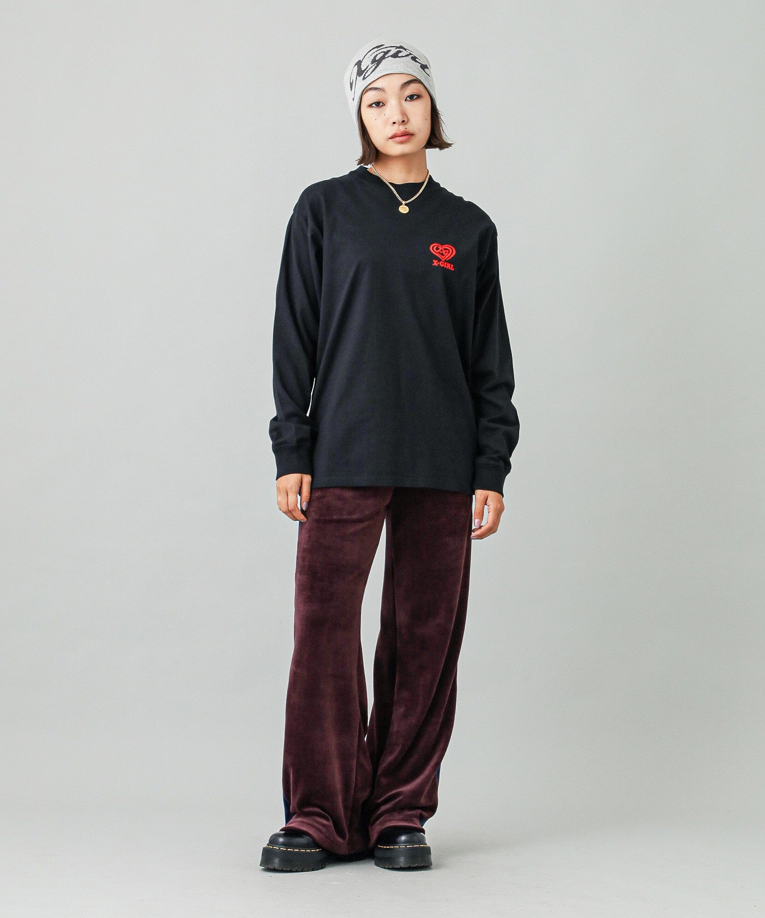 VELOUR TRACK PANTS