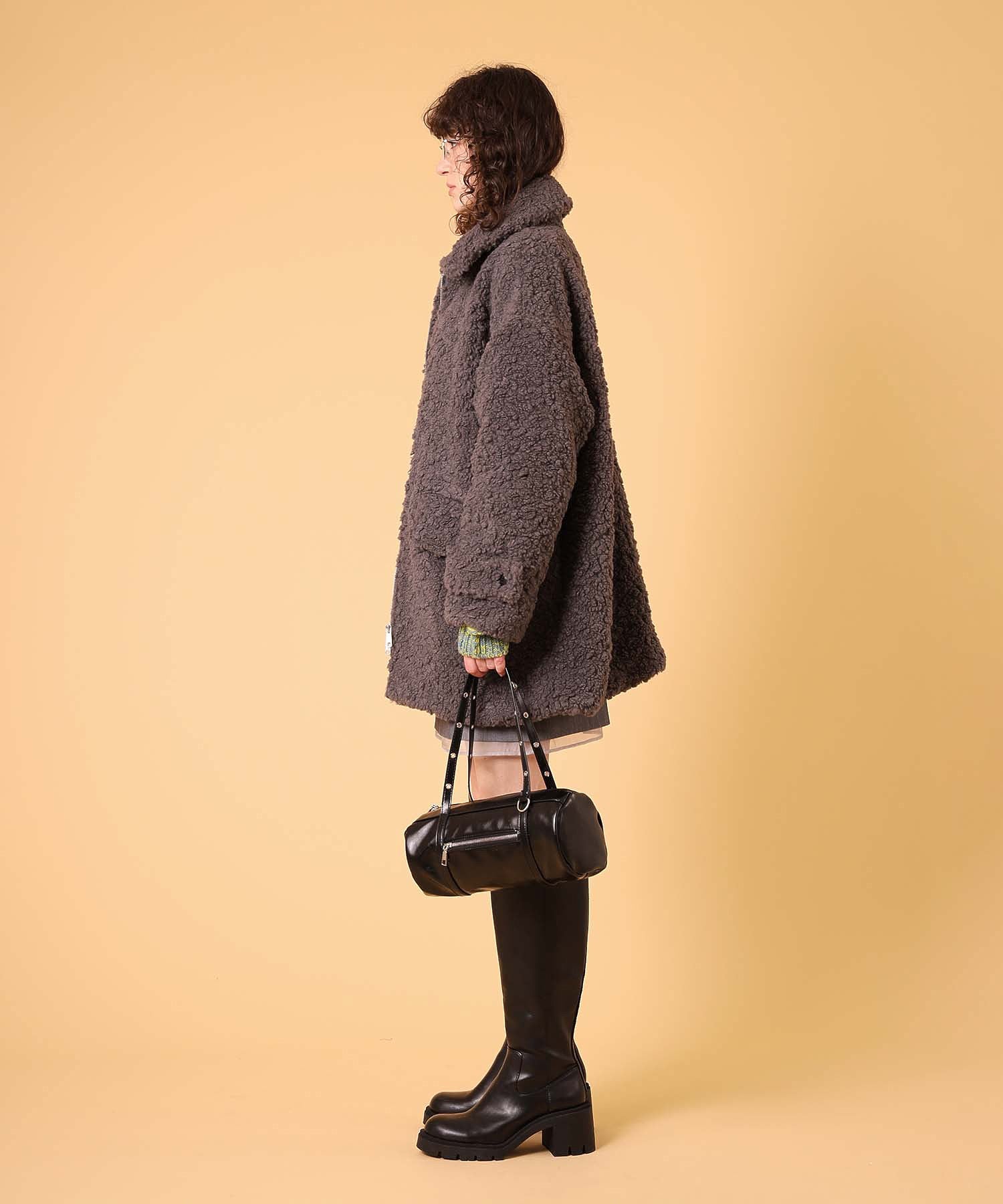 ボアハーフコート