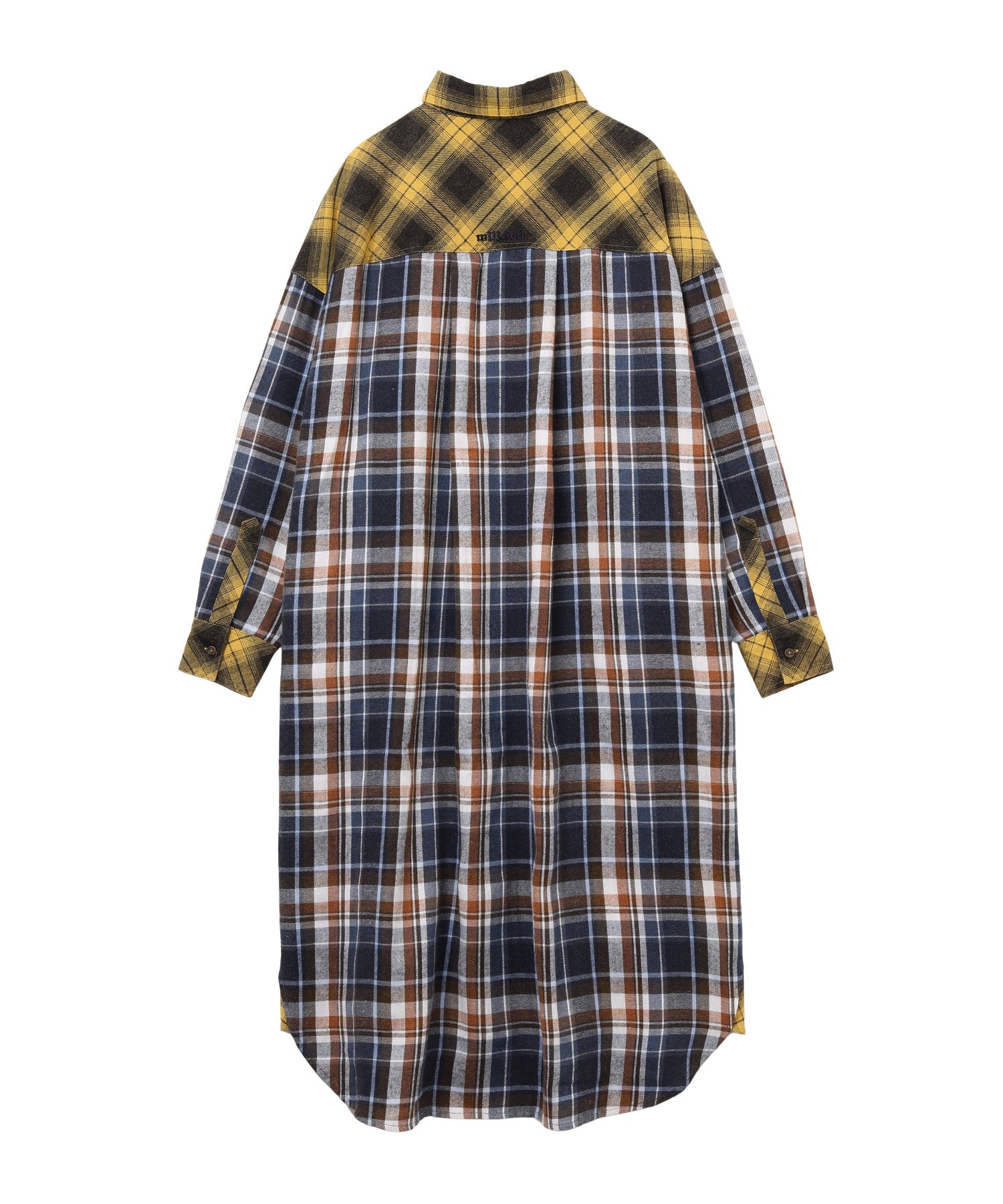 WASHED PANEL SHIRT DRESS