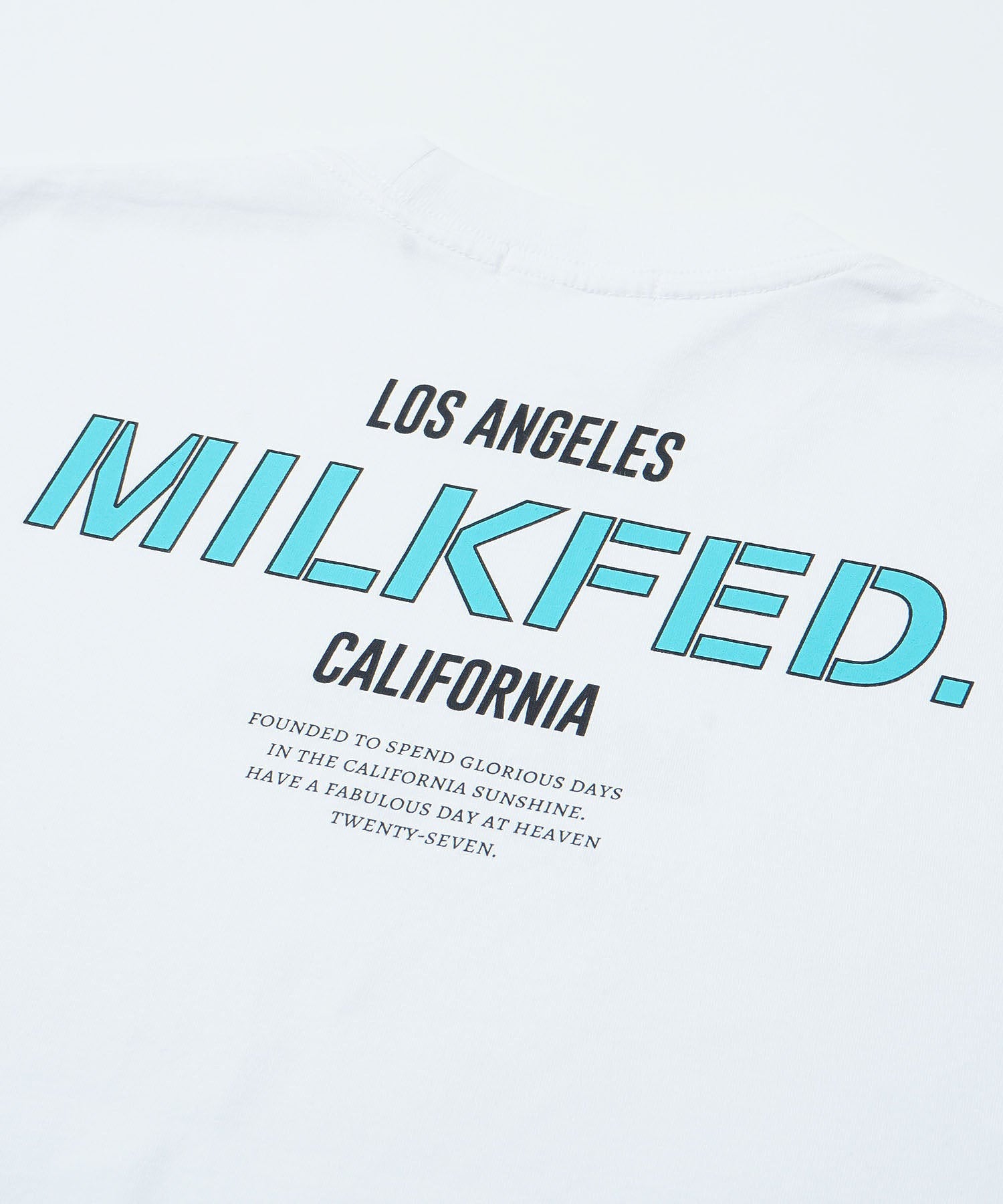 WIDE S/S TEE SLANTED STENCIL MILKFED.