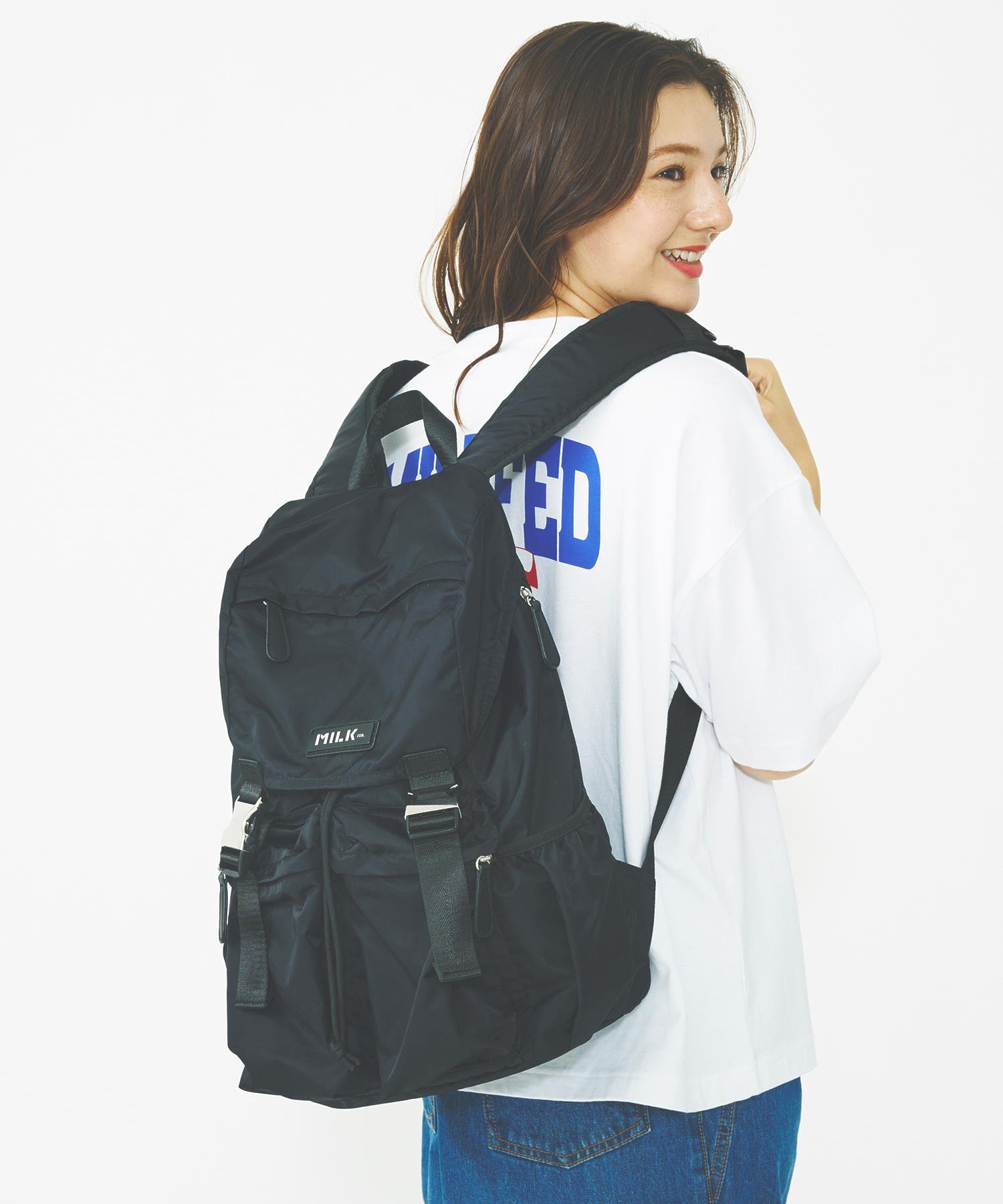 LOGO PLATE BACKPACK MILKFED.