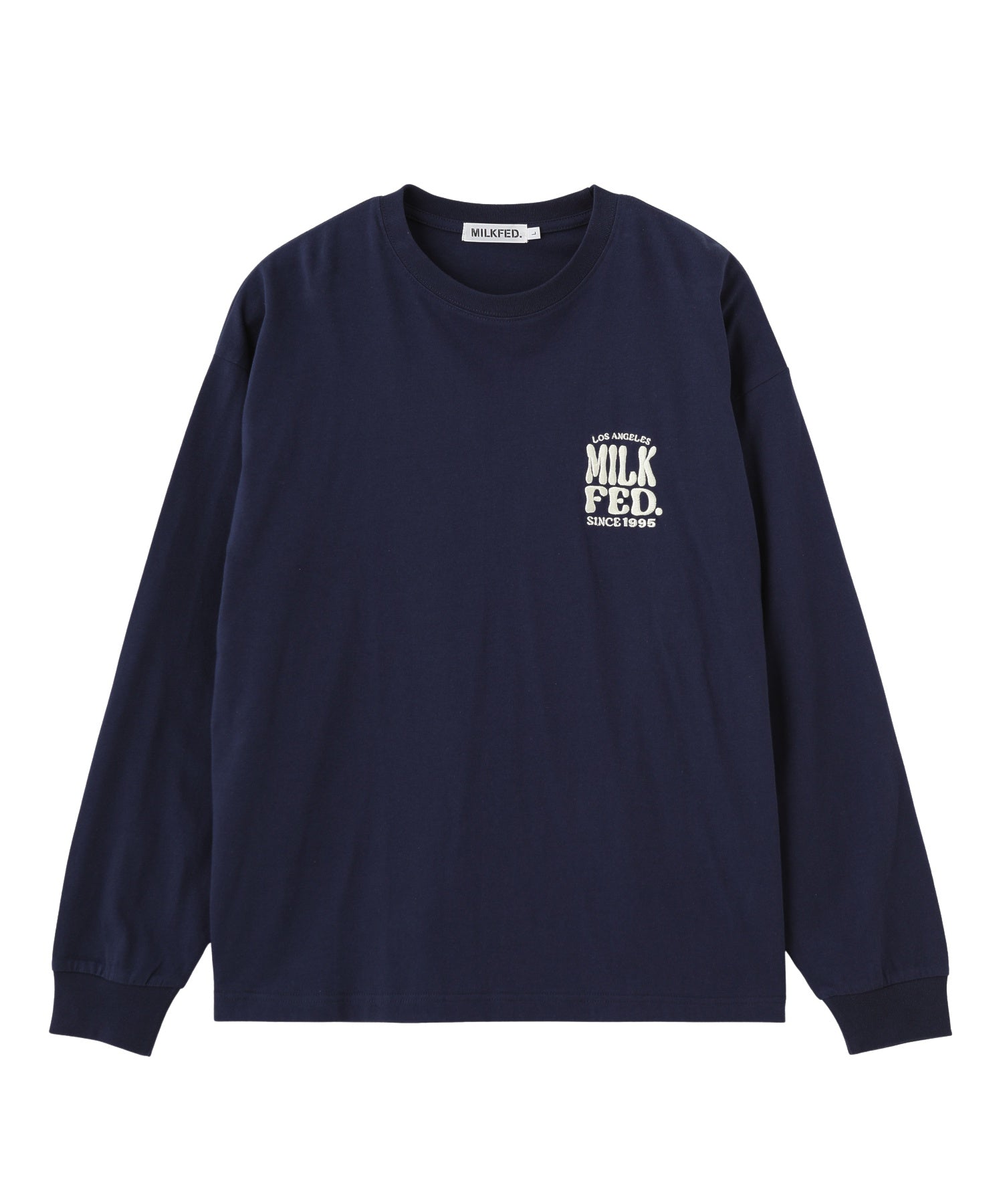 FLOWER DOT PATTERN LOGO WIDE L/S TEE