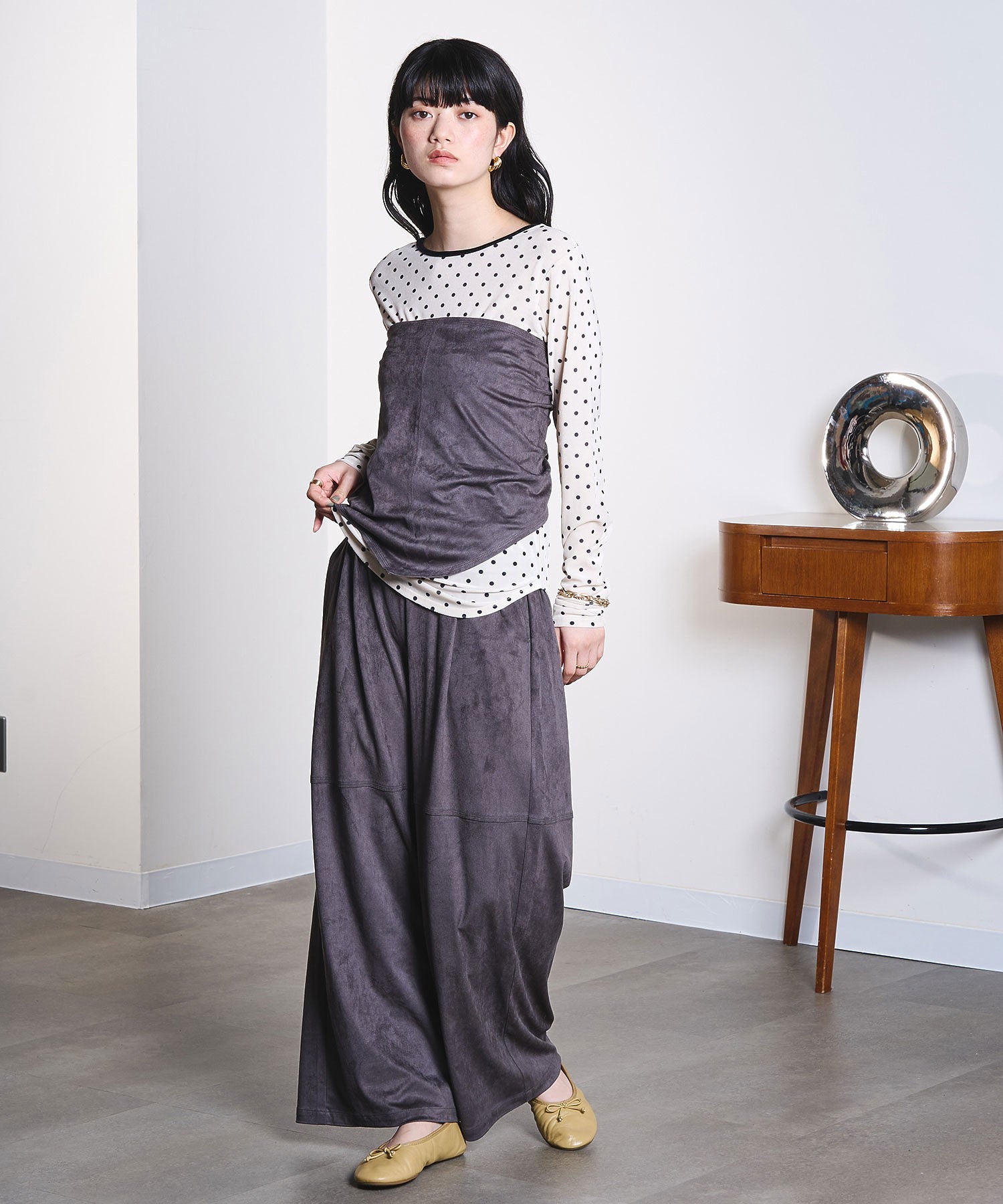 model:163cm 着用サイズ:S
