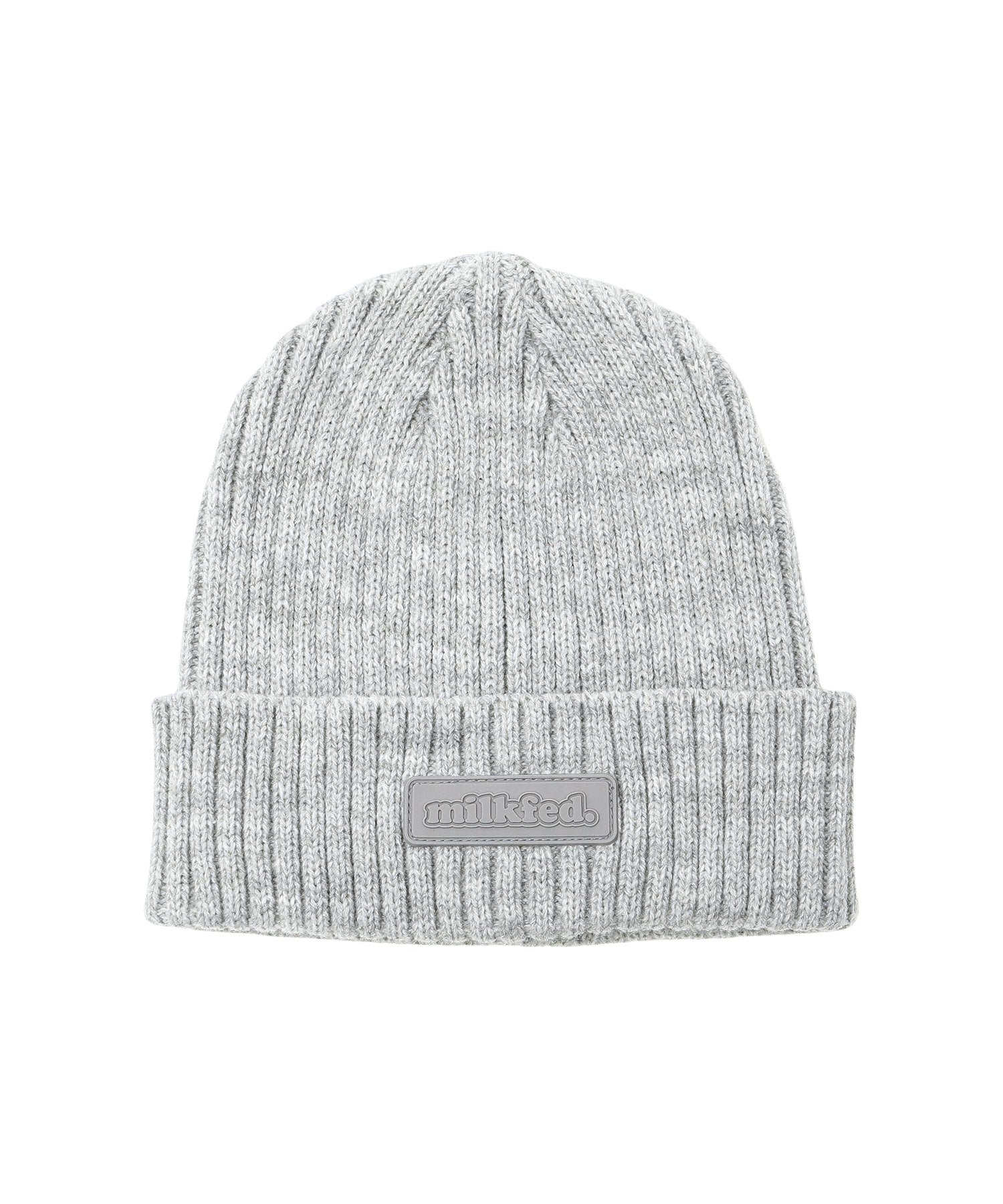 RUBBER PATCH KNIT CAP