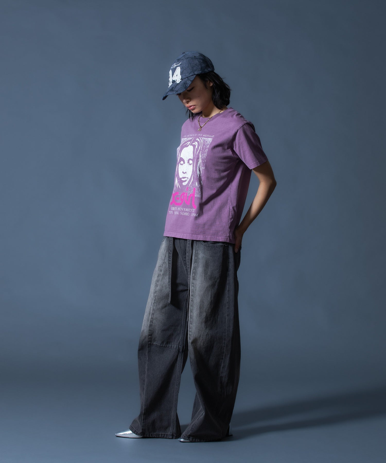 FADED NUMBER LOGO 6PANEL CAP