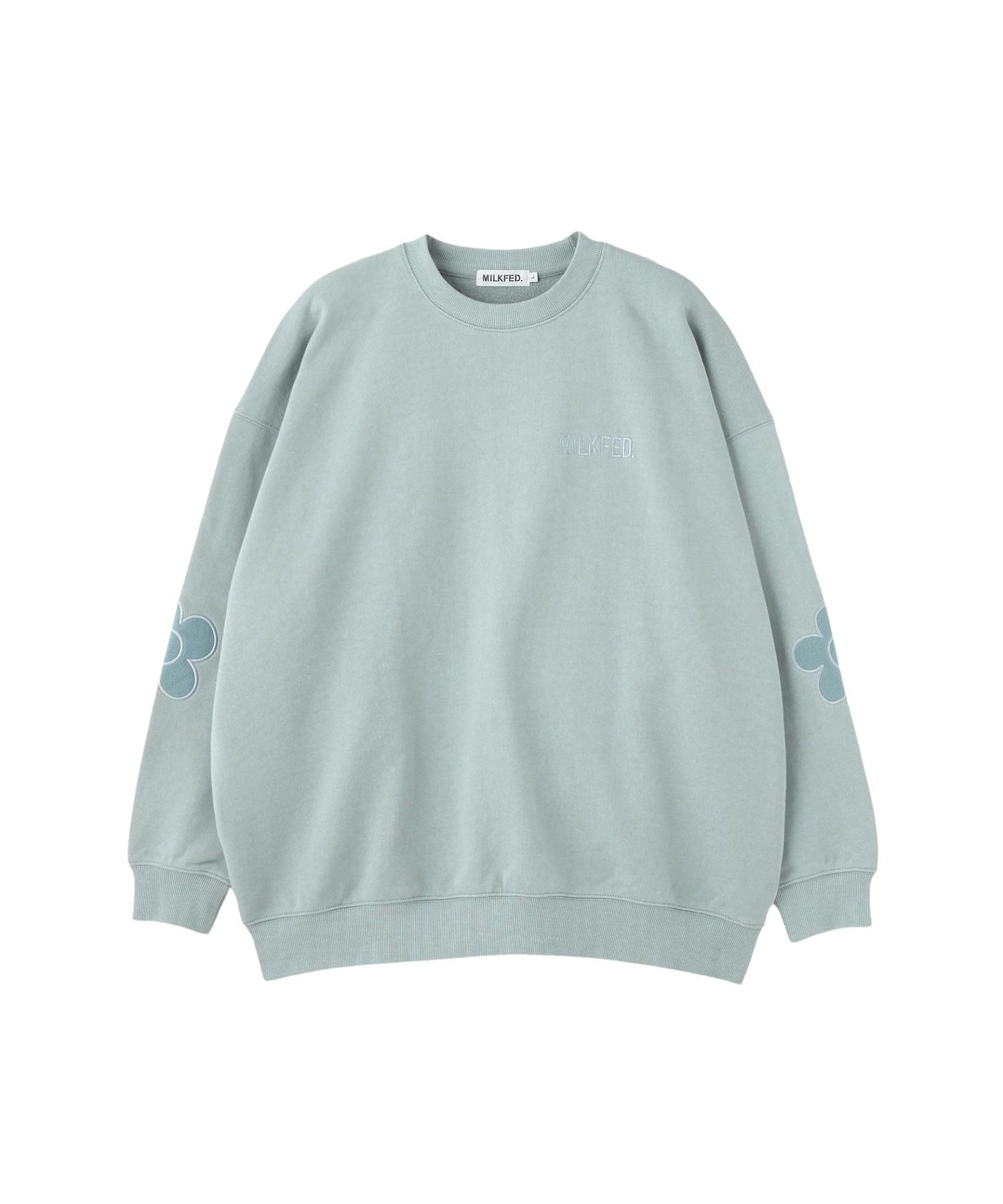 FLOWER ELBOW PATCH SWEAT TOP