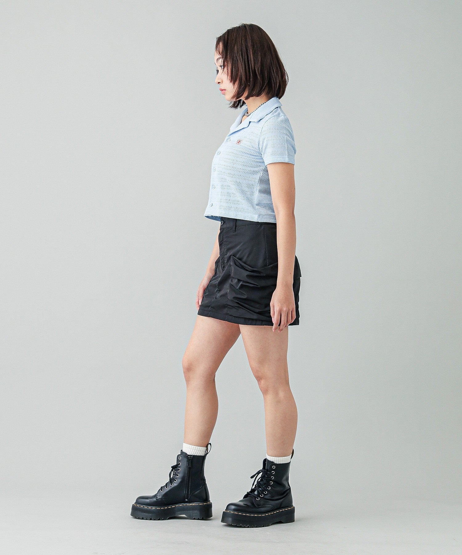 OPEN COLLAR COMPACT SHIRT