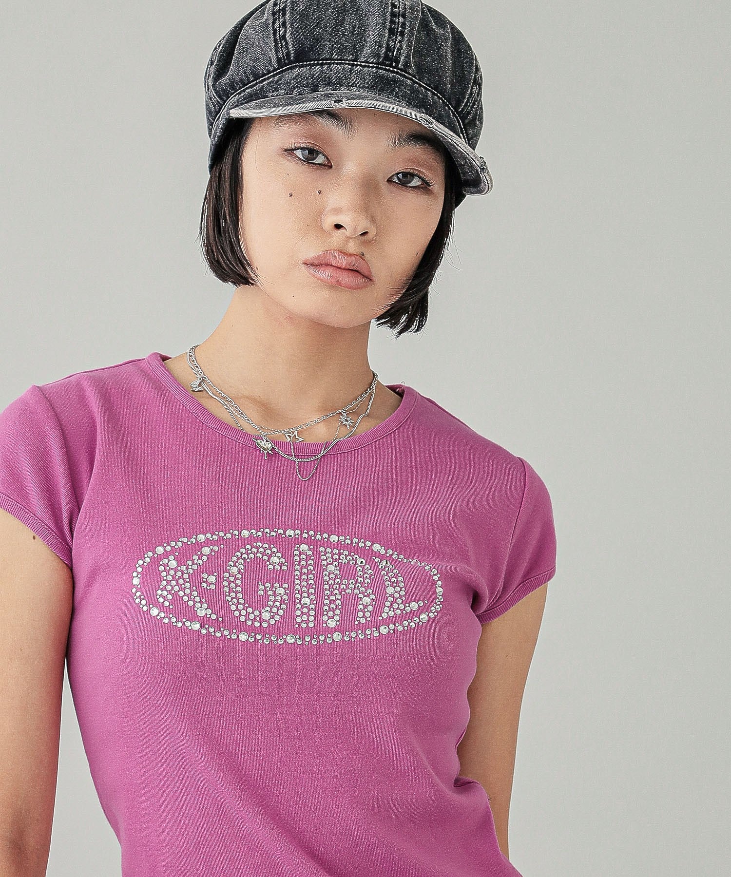 RHINESTONE OVAL LOGO S/S BABY TEE