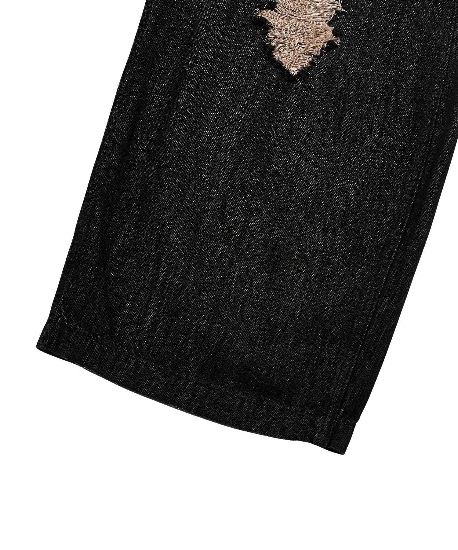 DISTRESSED BAGGY DENIM PANTS