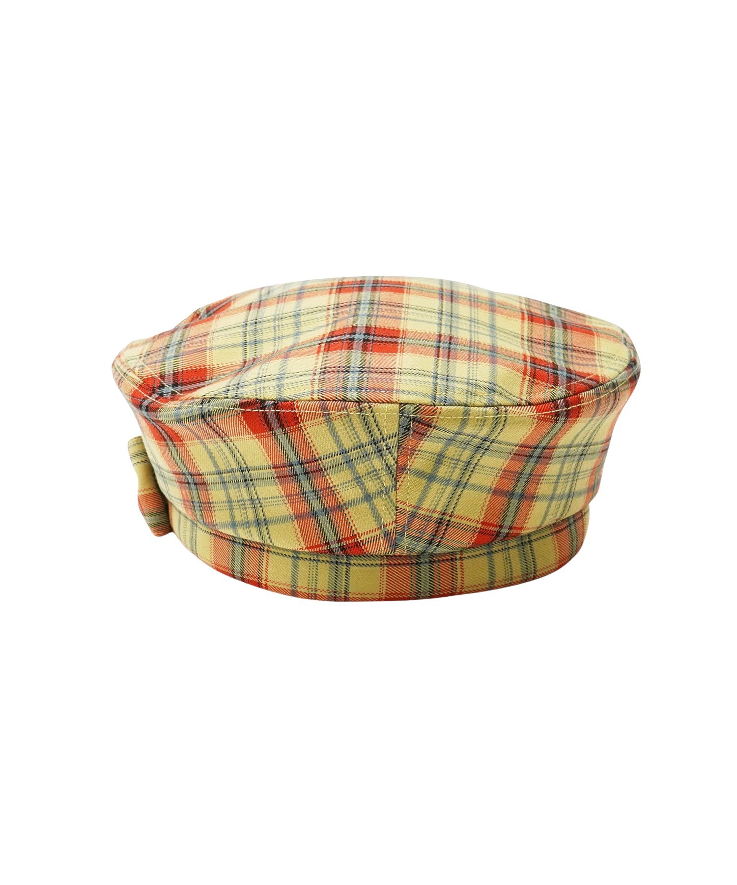 LOGO PLAID BERET