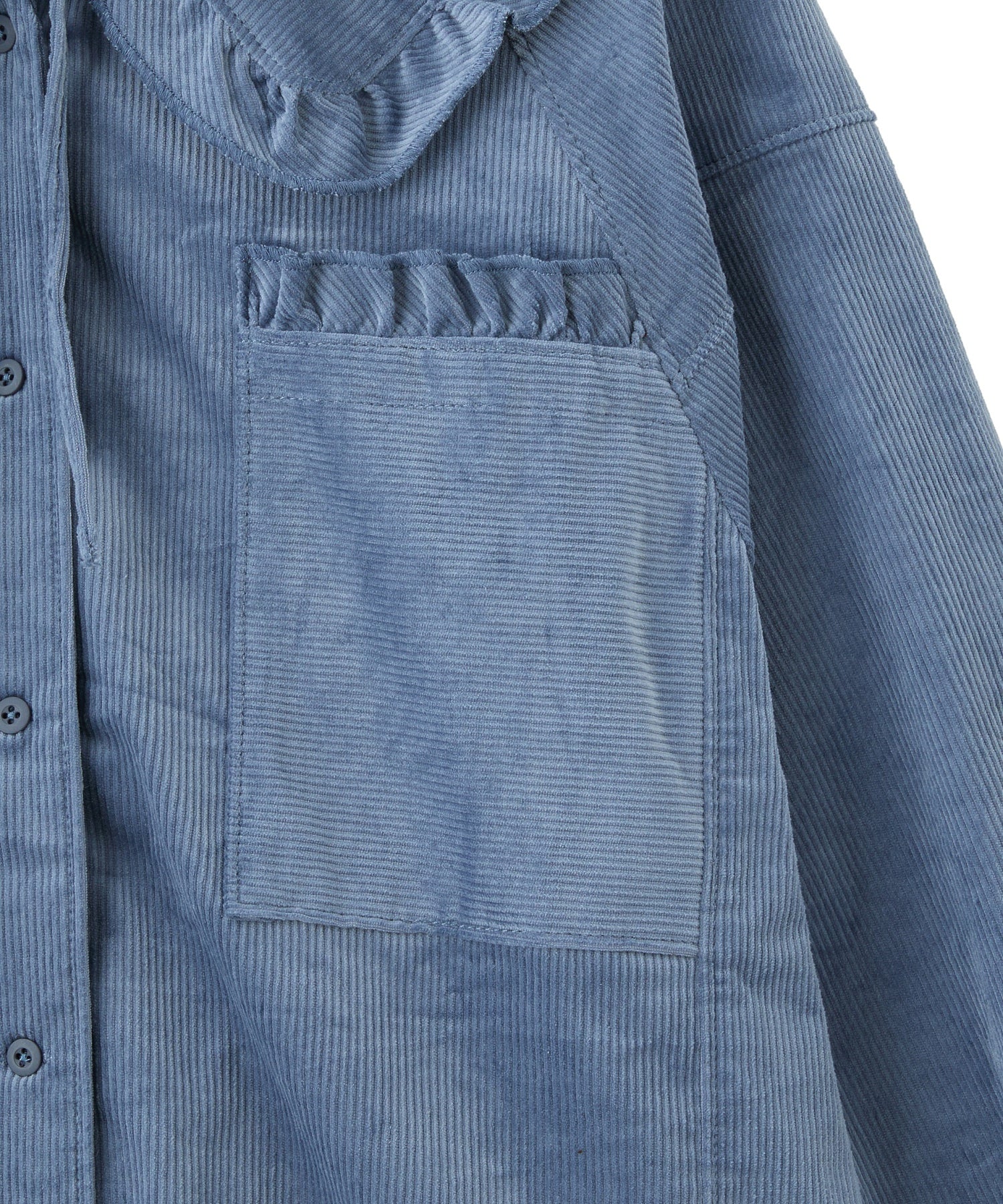 BIG COLLAR CORDUROY SHIRT