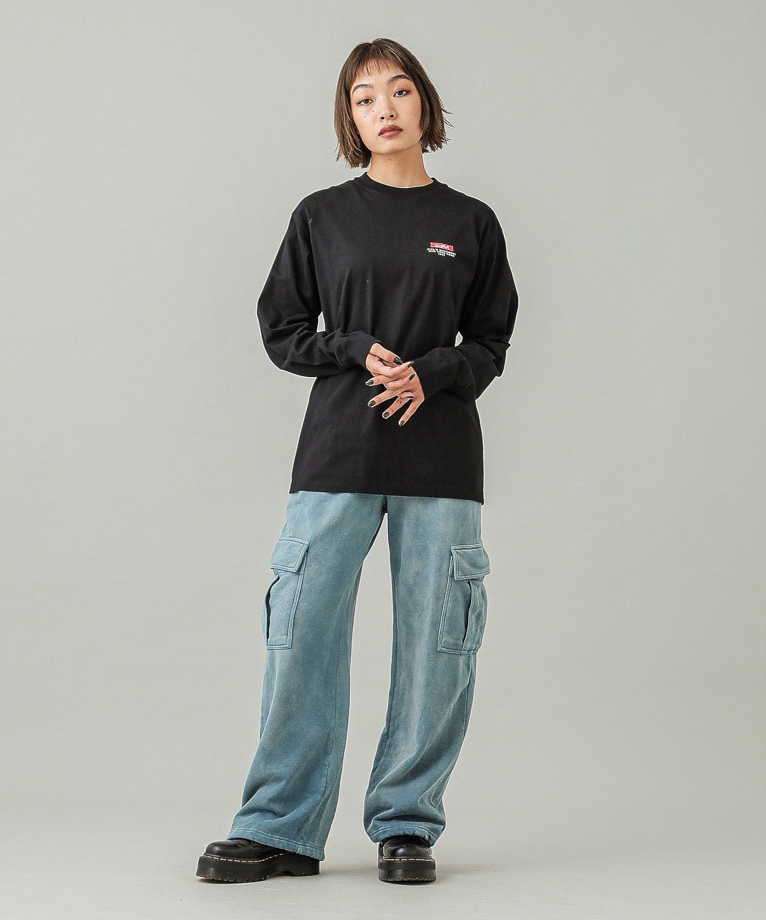 LOOSE FIT SWEAT CARGO PANTS