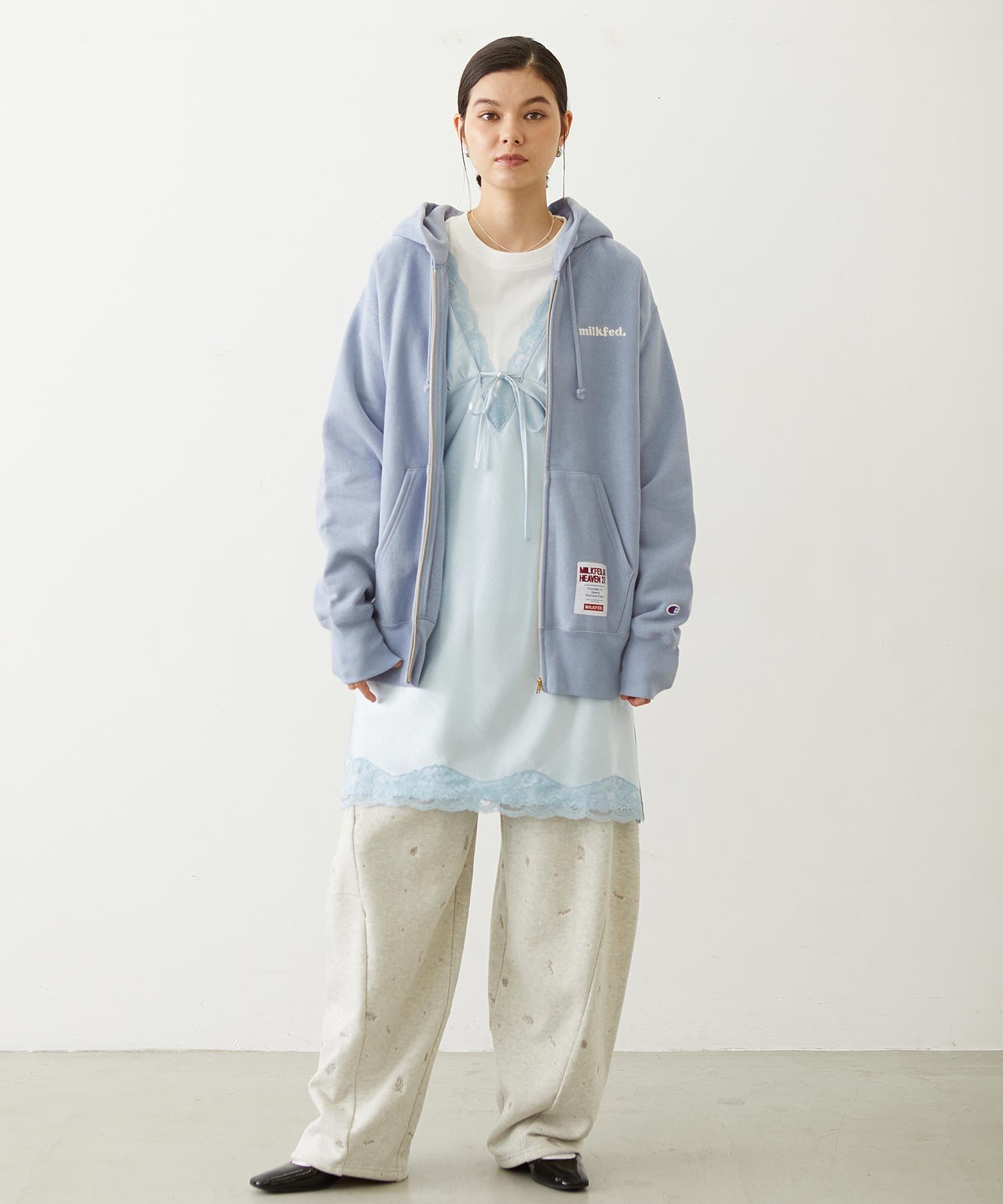 MILKFED.×CHAMPION SWEAT ZIP HOODIE