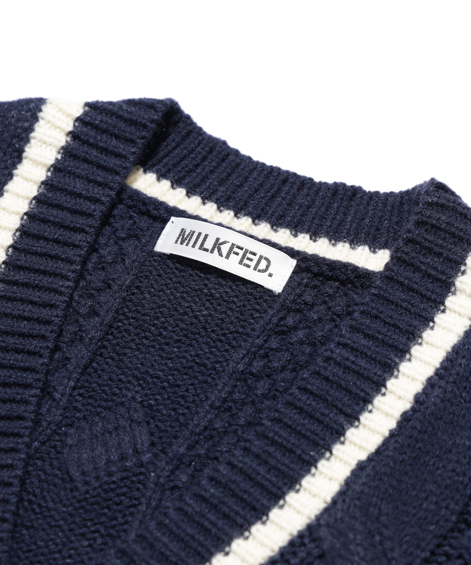 CRICKET KNIT PATCH CARDIGAN