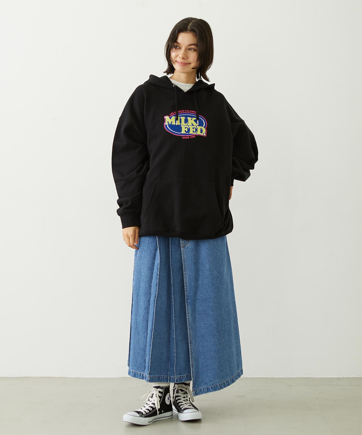 ASYMMETRICAL LONG SKIRT