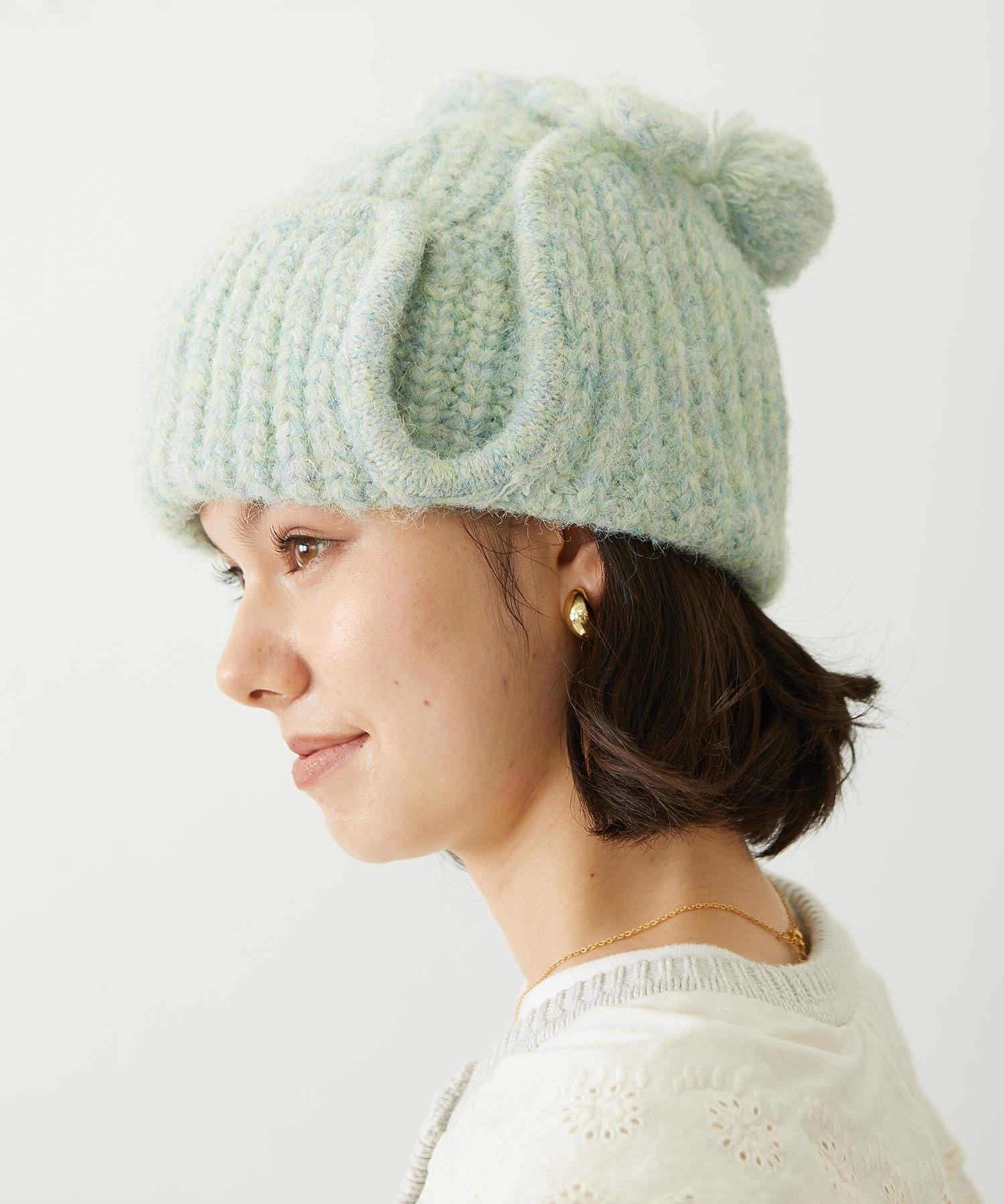 EAR FLAP KNIT CAP