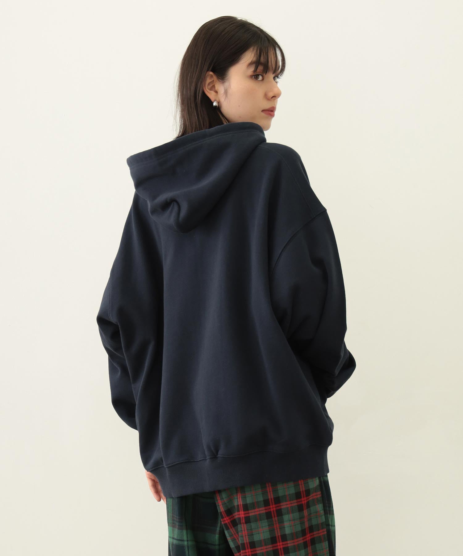COLLEGE PATCH ZIP UP HOODIE