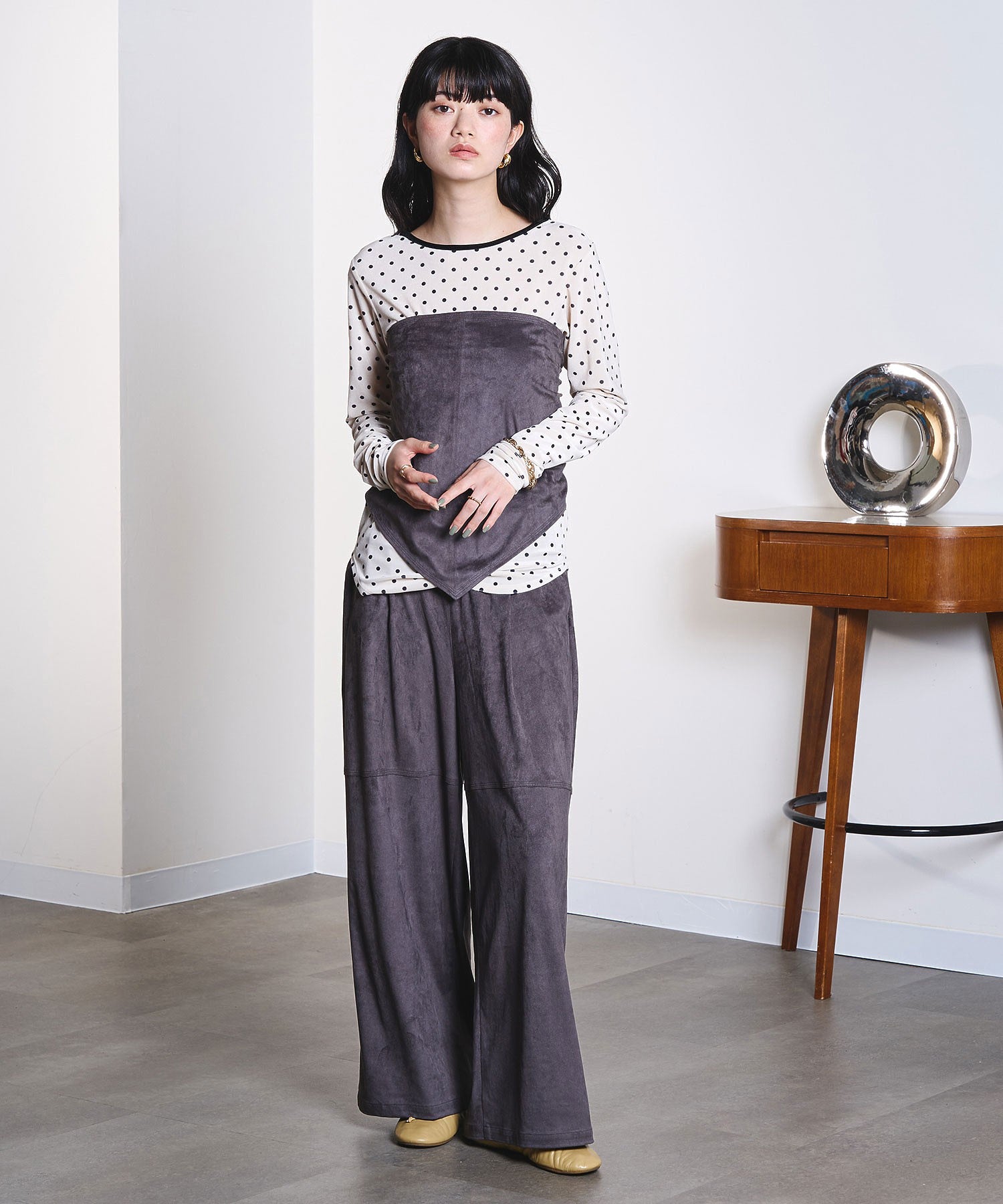 model:163cm 着用サイズ:S