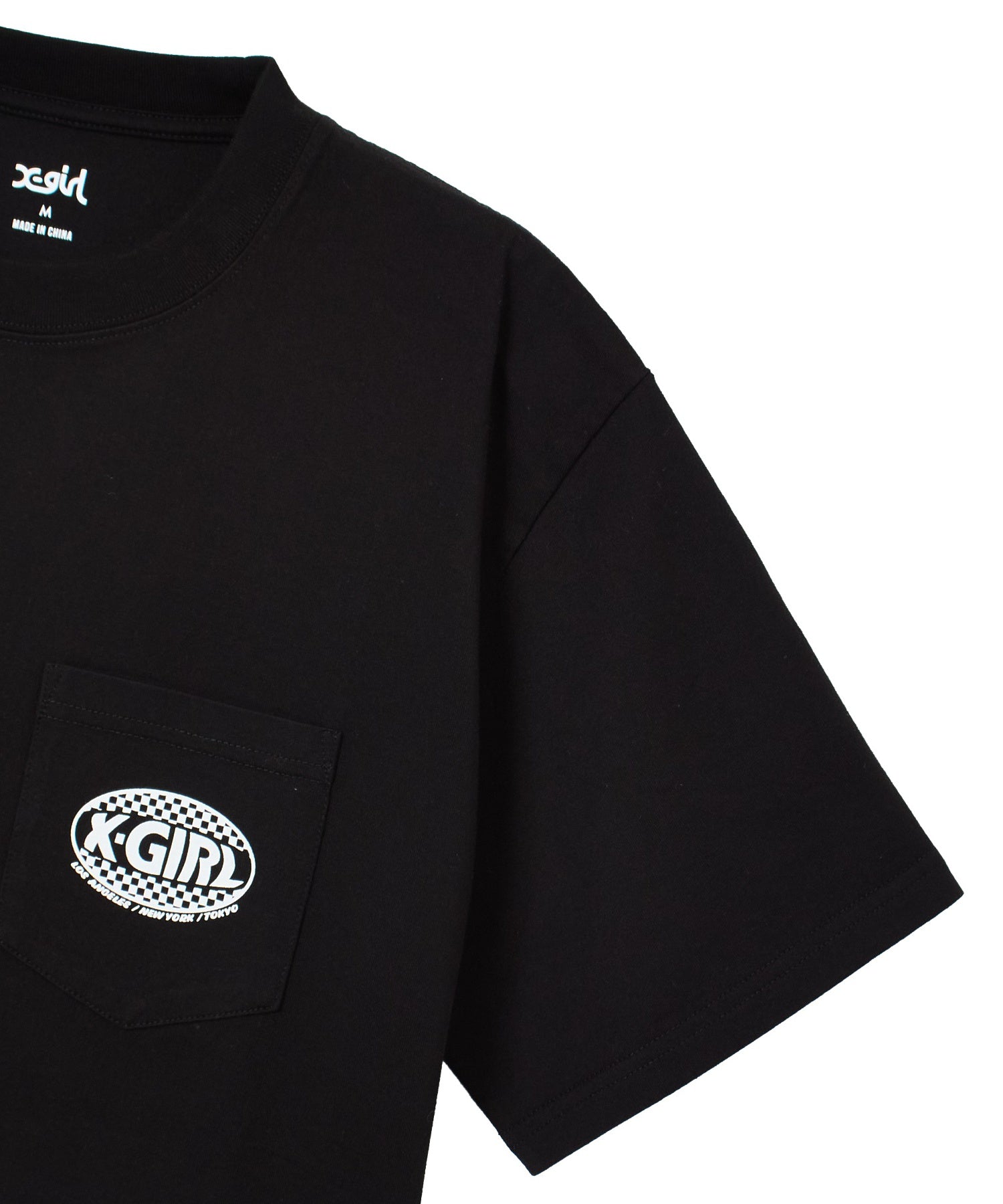 CHECKER OVAL LOGO POCKET S/S TEE