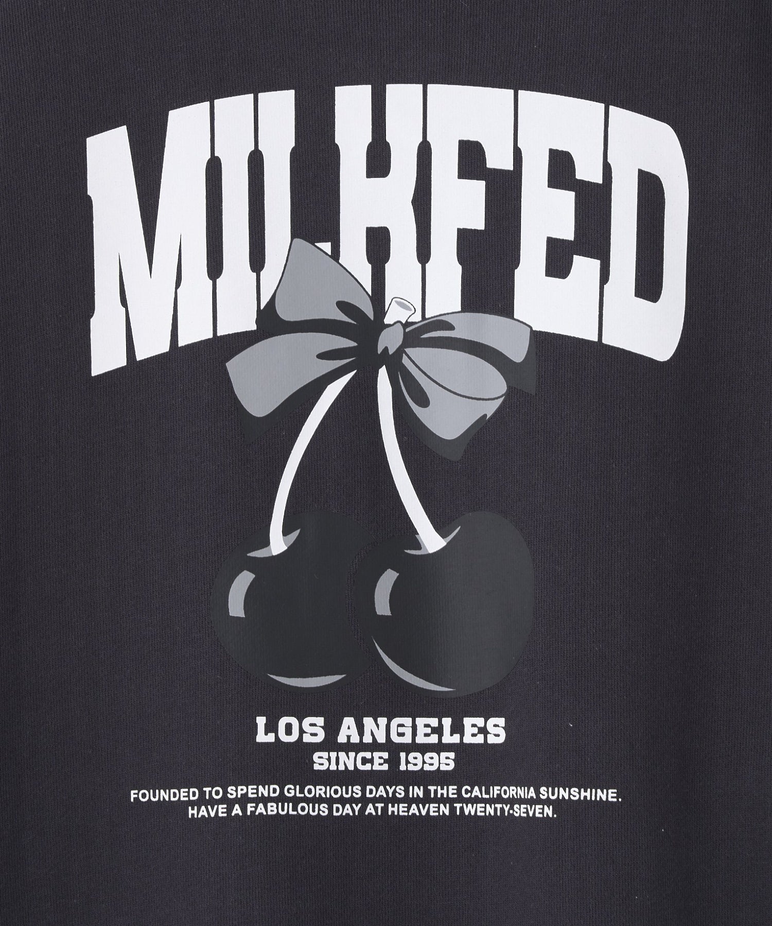 RIBBON AND CHERRY SWEAT TOP