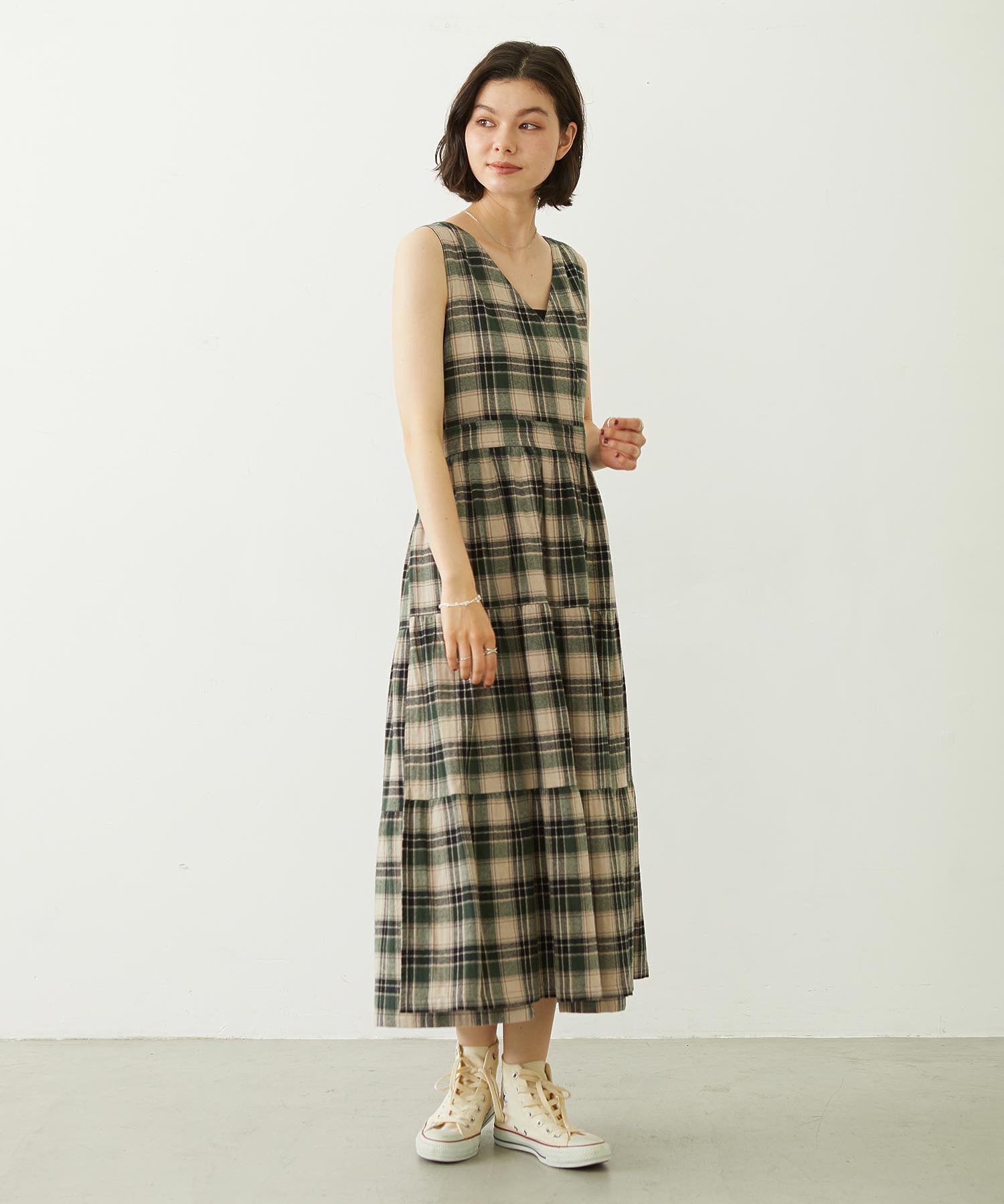 APRON TIERED DRESS