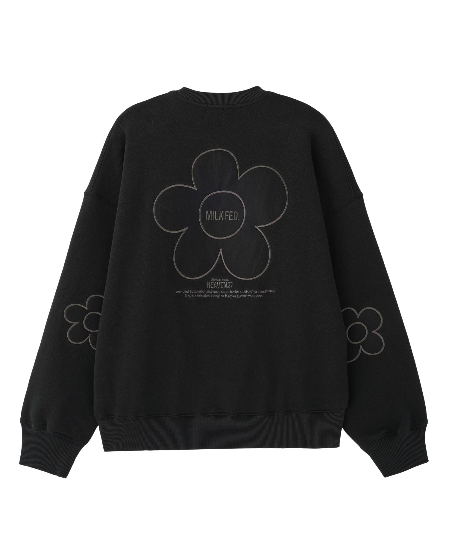 FLOWER PATCHED ELBOW SWEAT TOP