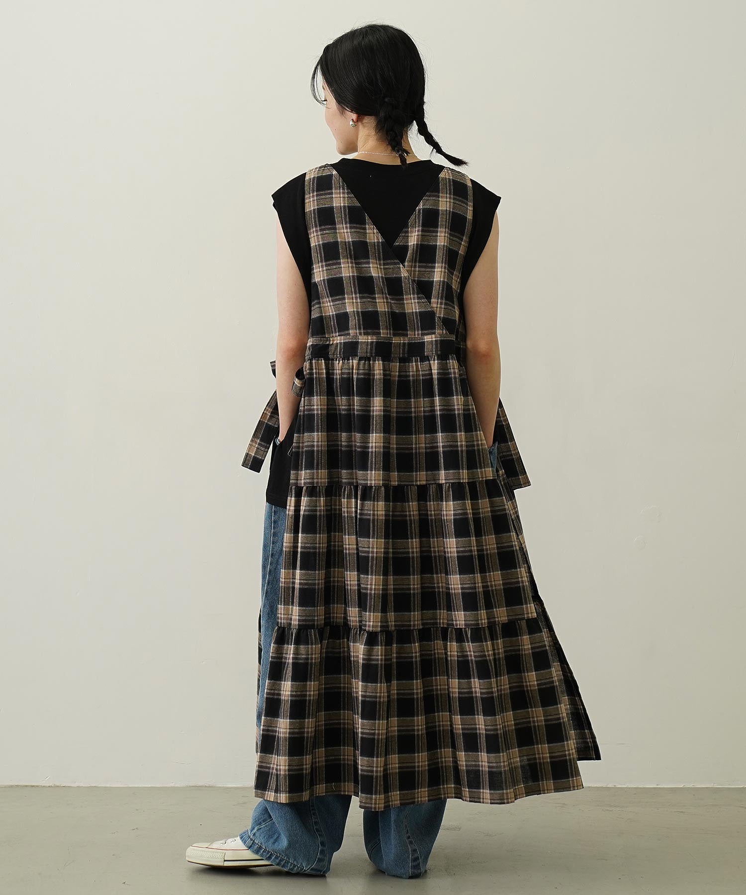 APRON TIERED DRESS