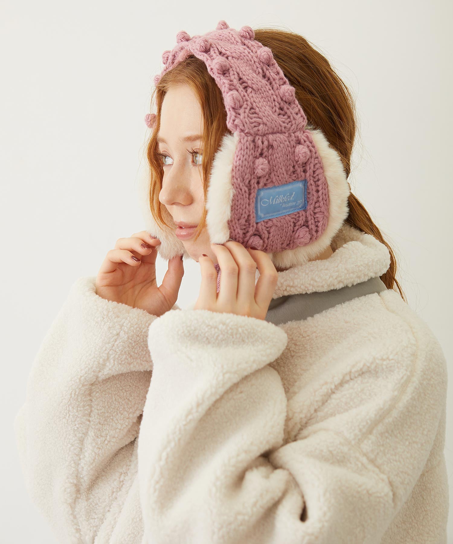 CABLE KNIT EARMUFFS