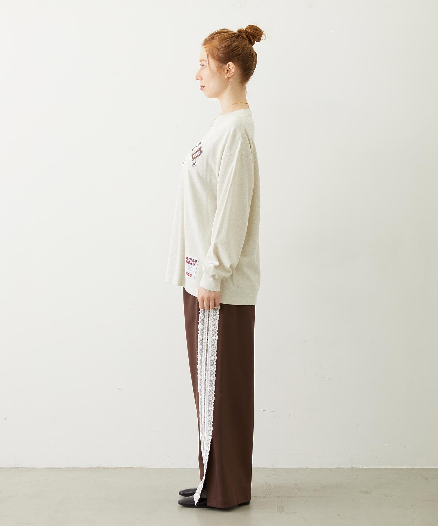 MILKFED.×CHAMPION LS TEE