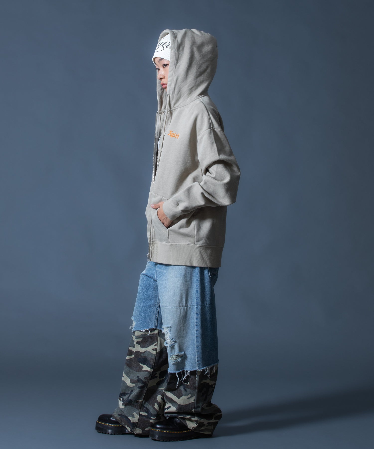 FADED CAMO LAYERED PANTS