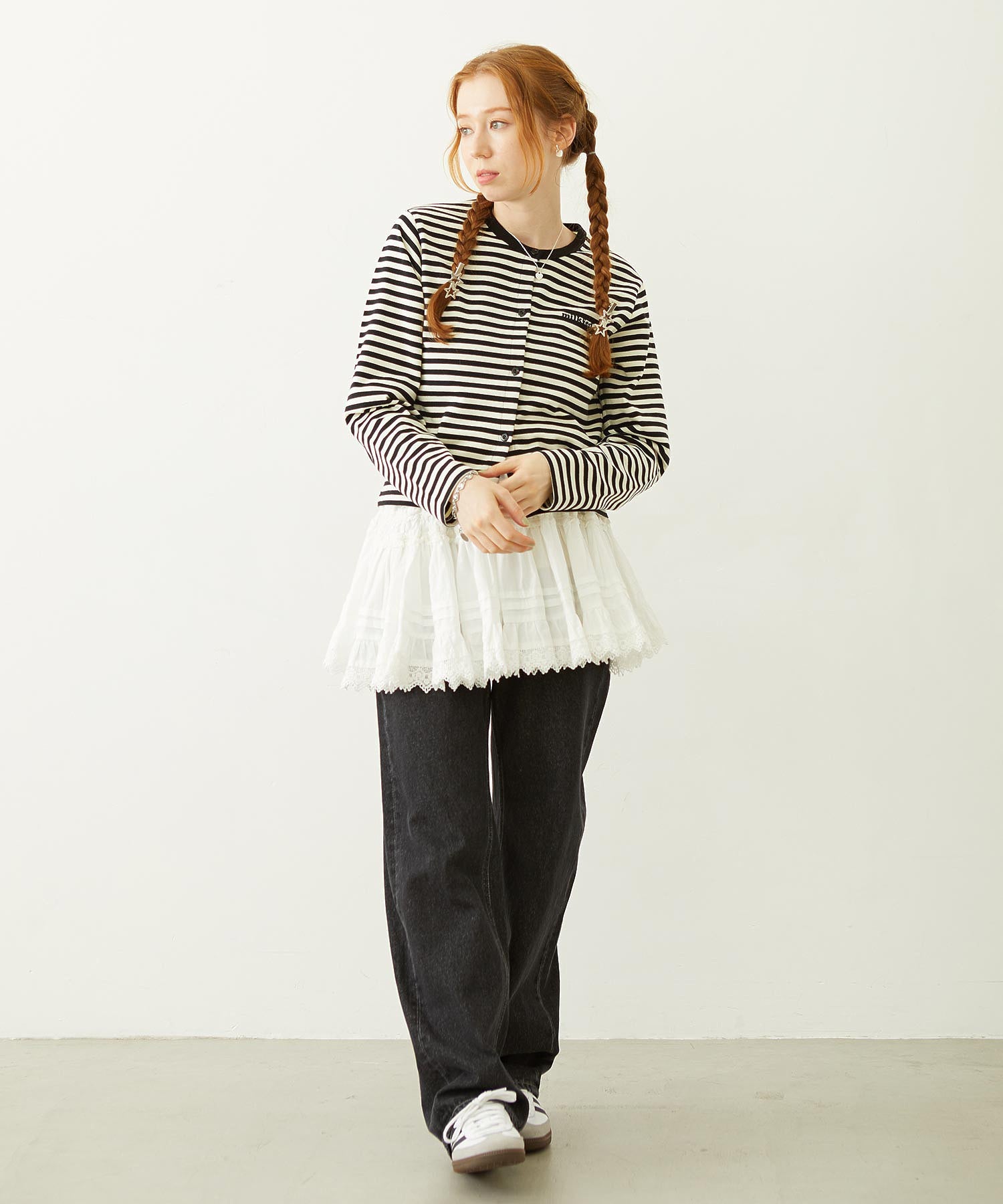 FLOWER ELBOW CARDIGAN