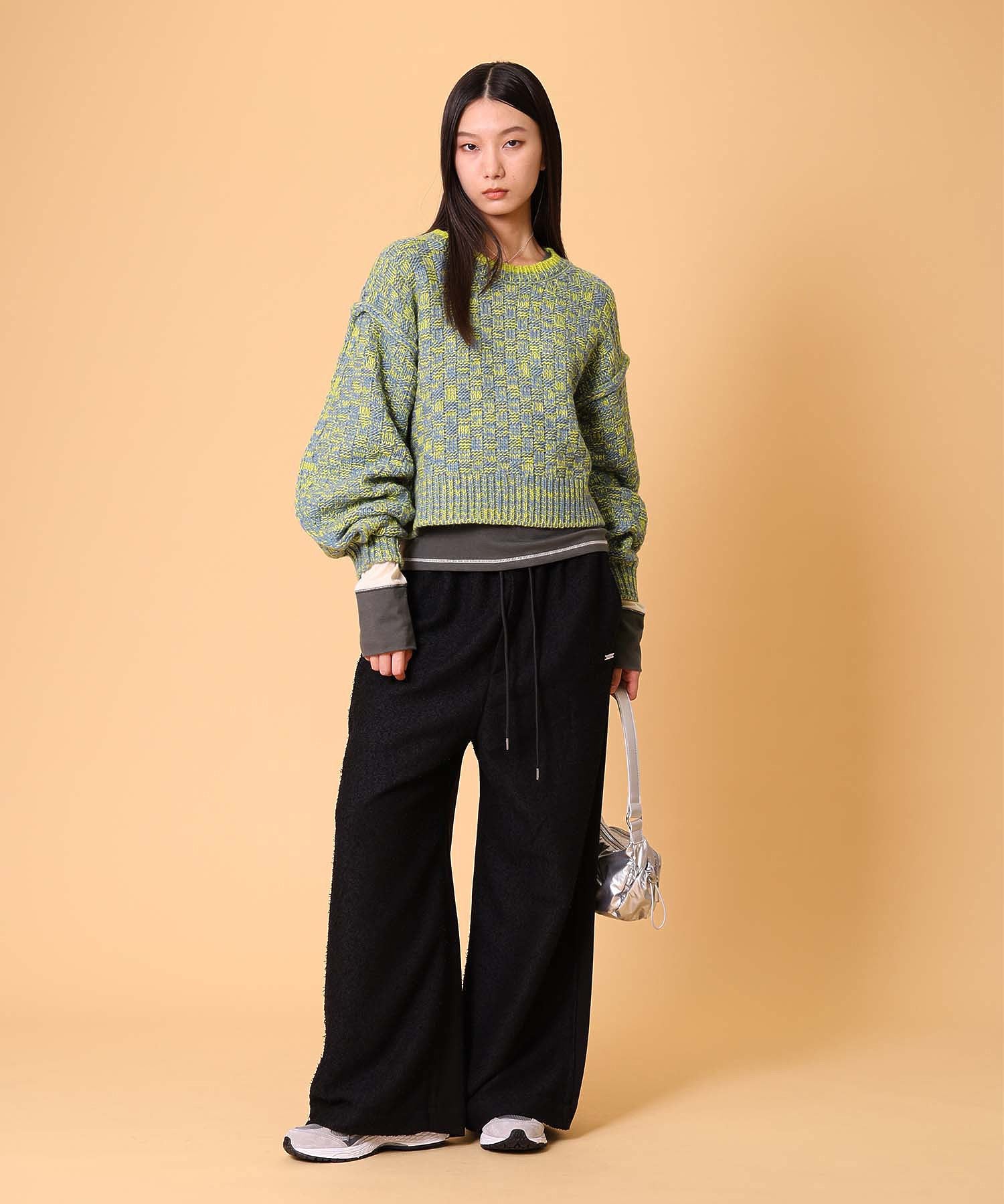 ミックスニットプルオーバー