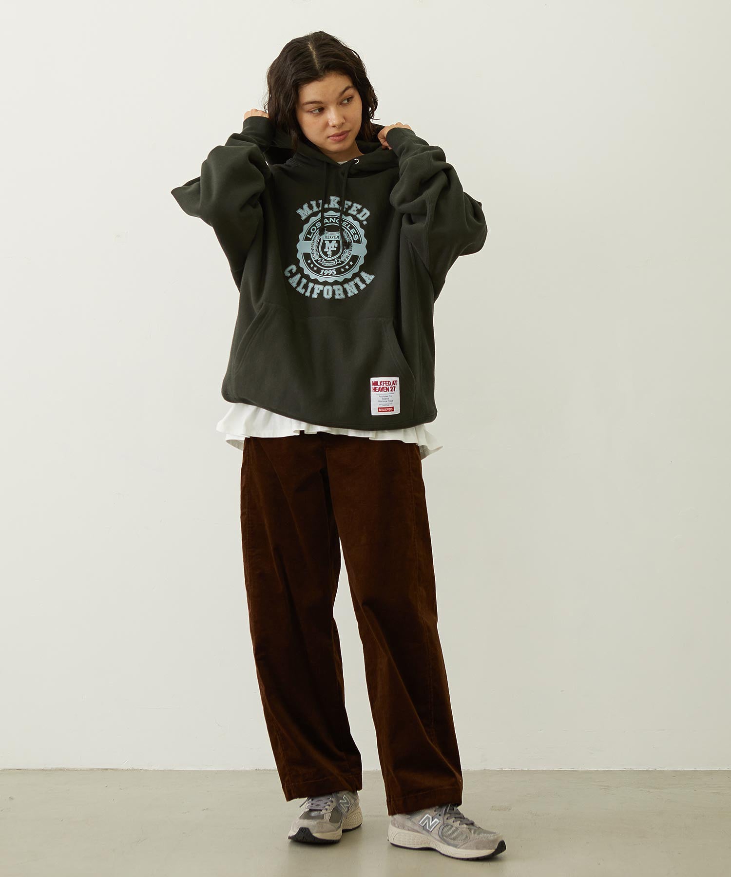 MILKFED. × CHAMPION COLLEGE LOGO SWEAT HOODIE