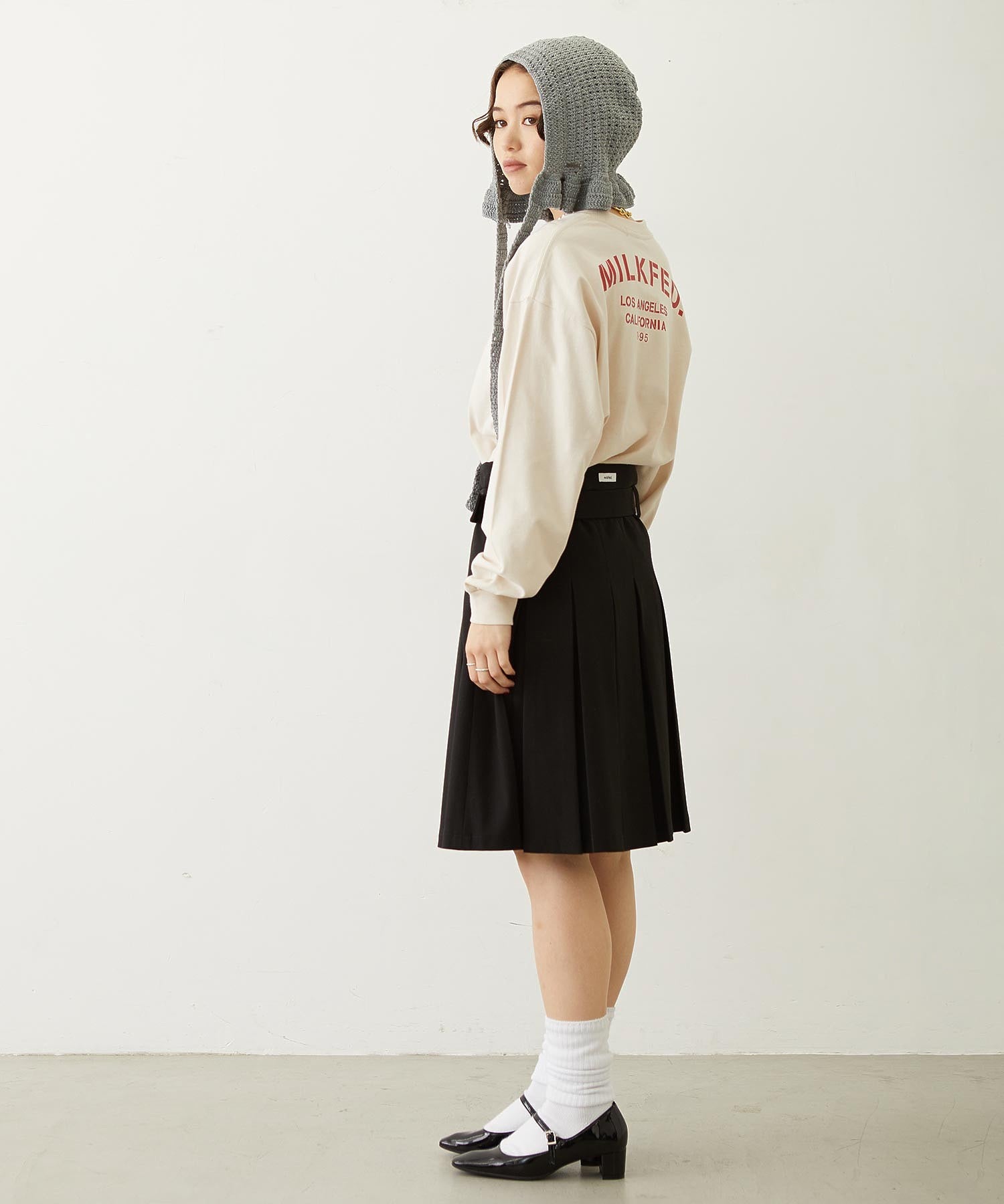 FRILL KNIT BONNET